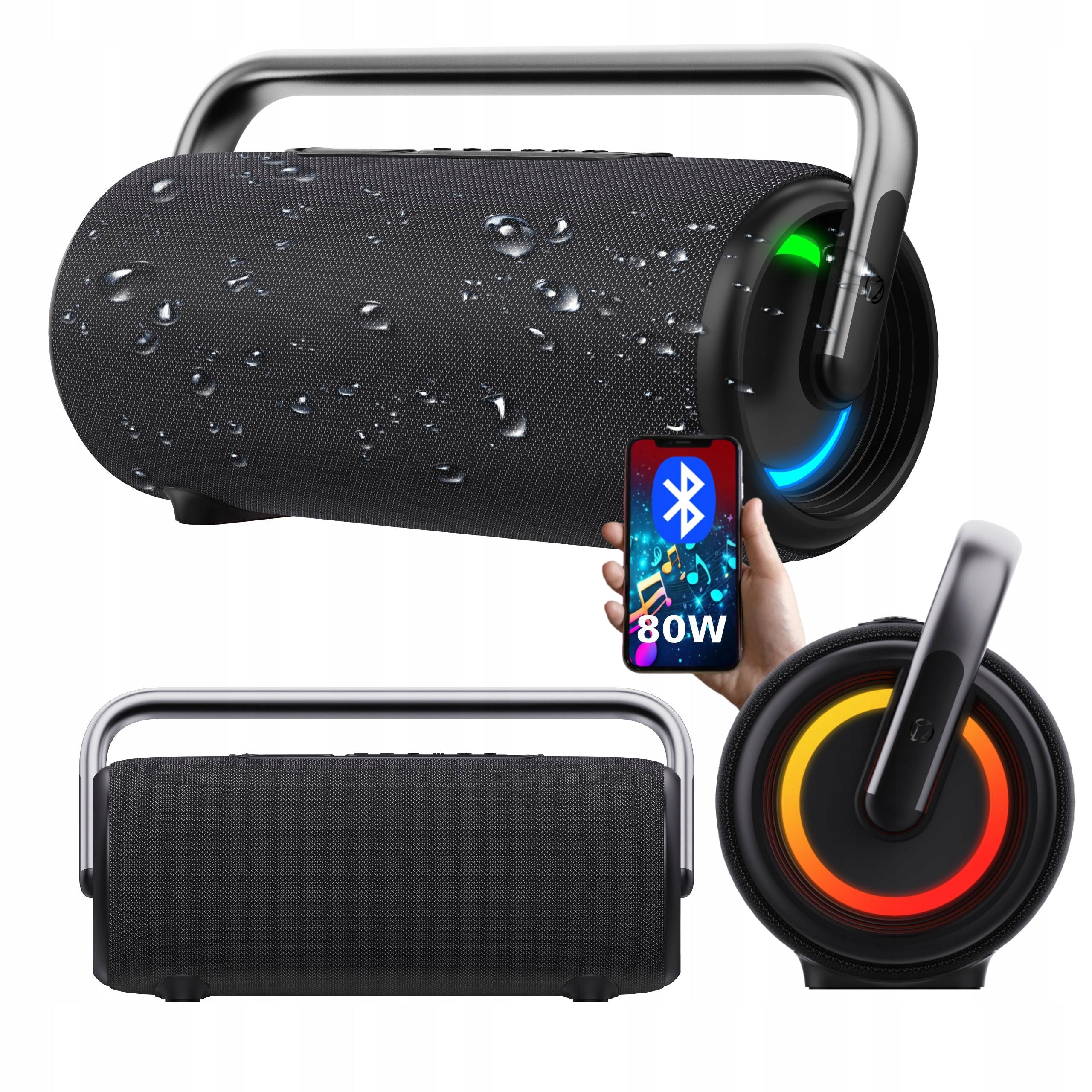 BLUETOOTH Portable WIRELESS Speaker Manta NYX 80W IPX4 TWS SPK325-BK