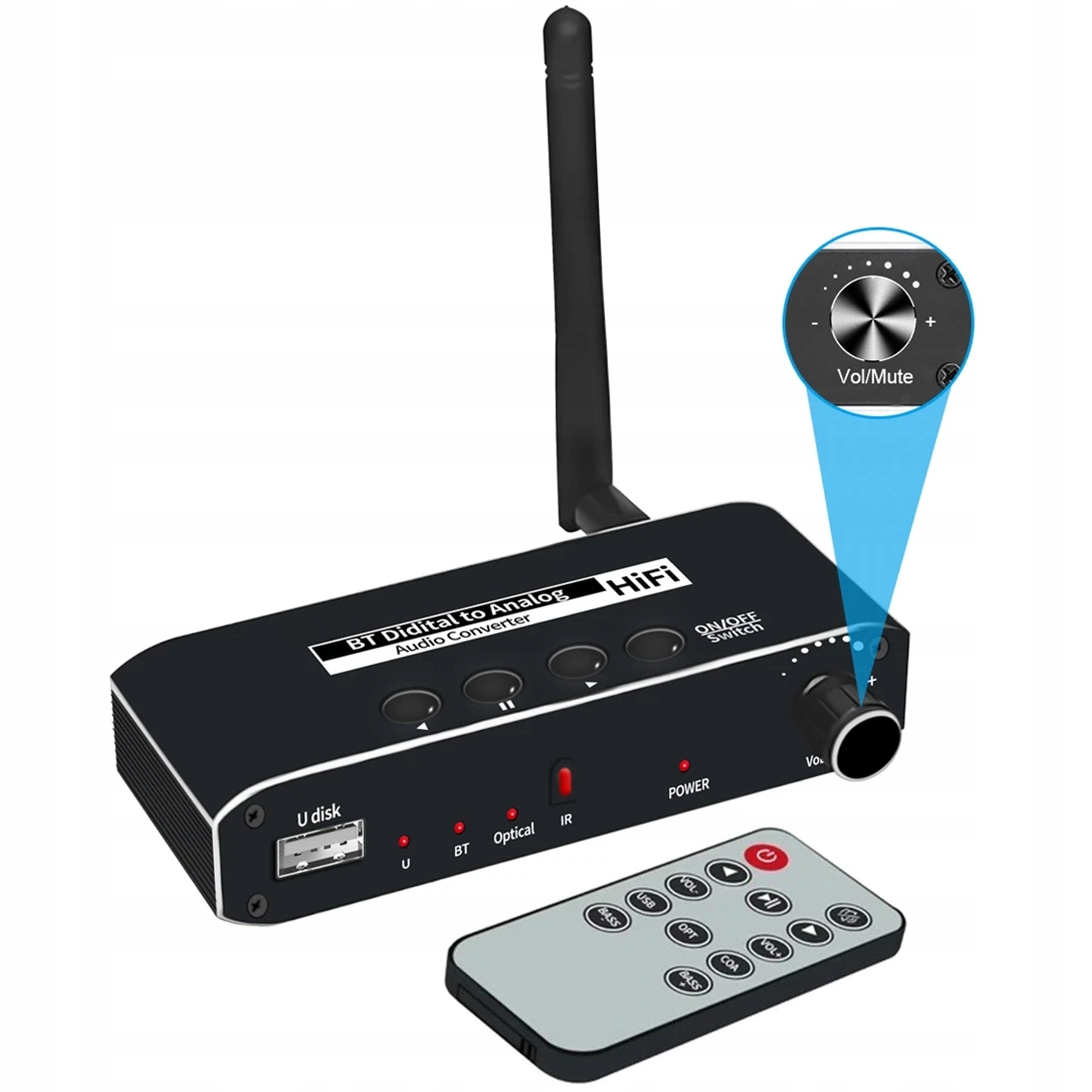 BLUETOOTH RECEIVER 5.0 WIREWAY GIVE USB BLUETOOTH PLAYER TO RETRO TOWER