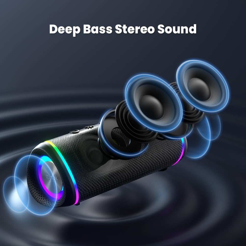 BLUETOOTH SPEAKER 30W RGB LED IPX5 WATERPROOF STEREO BATTERY Brand no brand