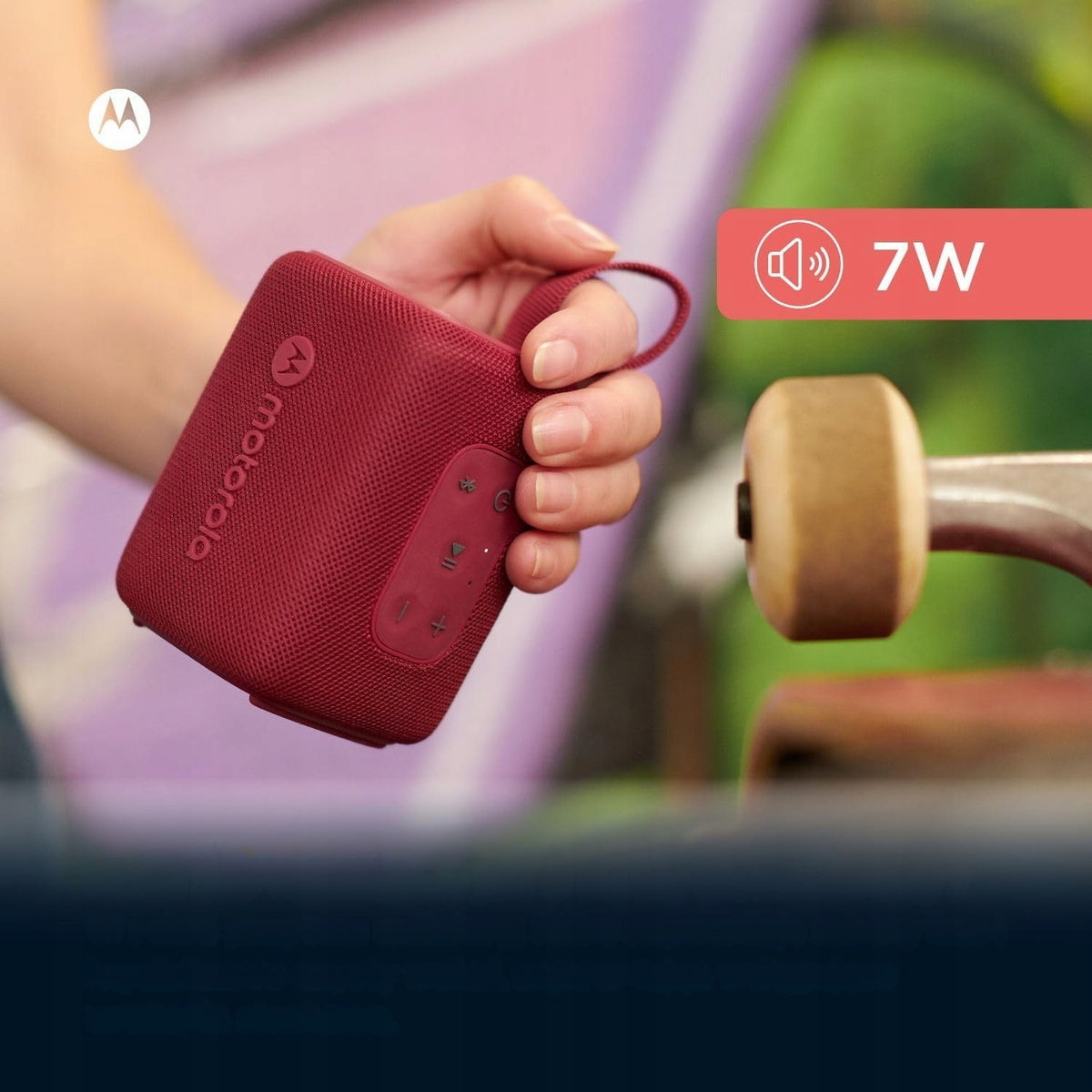 BLUETOOTH SPEAKER 5.3 WATERPROOF IP67 7W RED Packaging status original