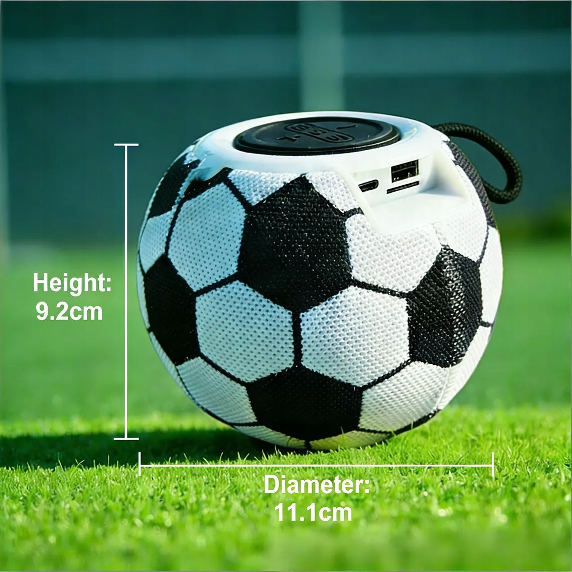 BLUETOOTH SPEAKER LED FOOTBALL WIRELESS PORTABLE USB-C SPEAKER Manufacturer code Głośnik Bluetooth LED piłka nożna