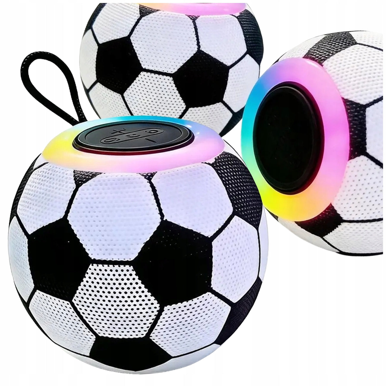 BLUETOOTH SPEAKER LED FOOTBALL WIRELESS PORTABLE USB-C SPEAKER