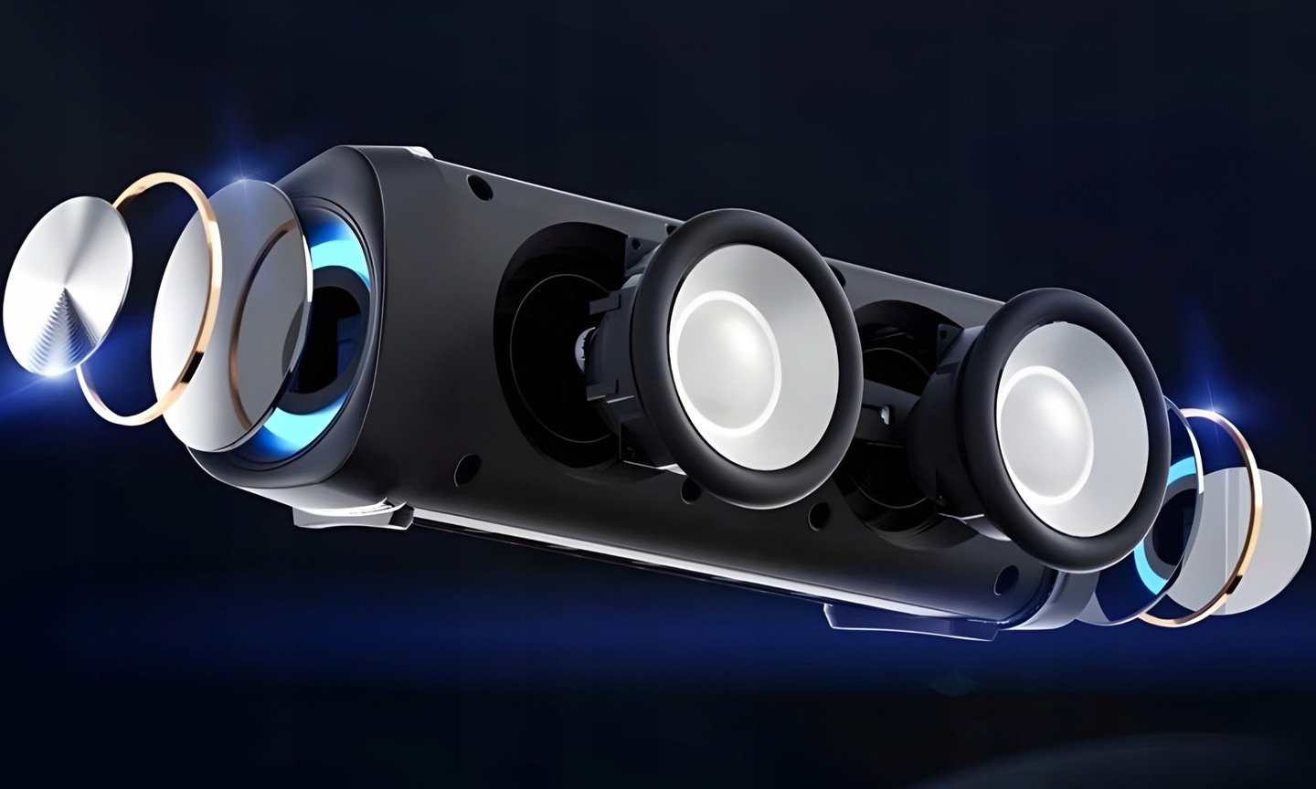 BLUETOOTH SPEAKER LED PORTABLE MOBILE WIRELESS RADIO BOOMBOX USB Packaging status original