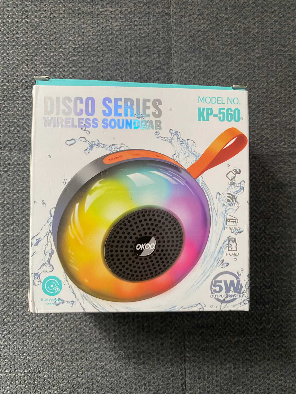 BLUETOOTH SPEAKER LED WIRELESS WATERPROOF PORTABLE 5W USB TF :09