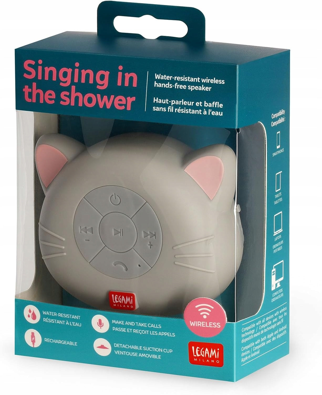 BLUETOOTH SPEAKER LEGAMI SHOWER SPEAKER WATERPROOF After Rain Manufacturer code 57764