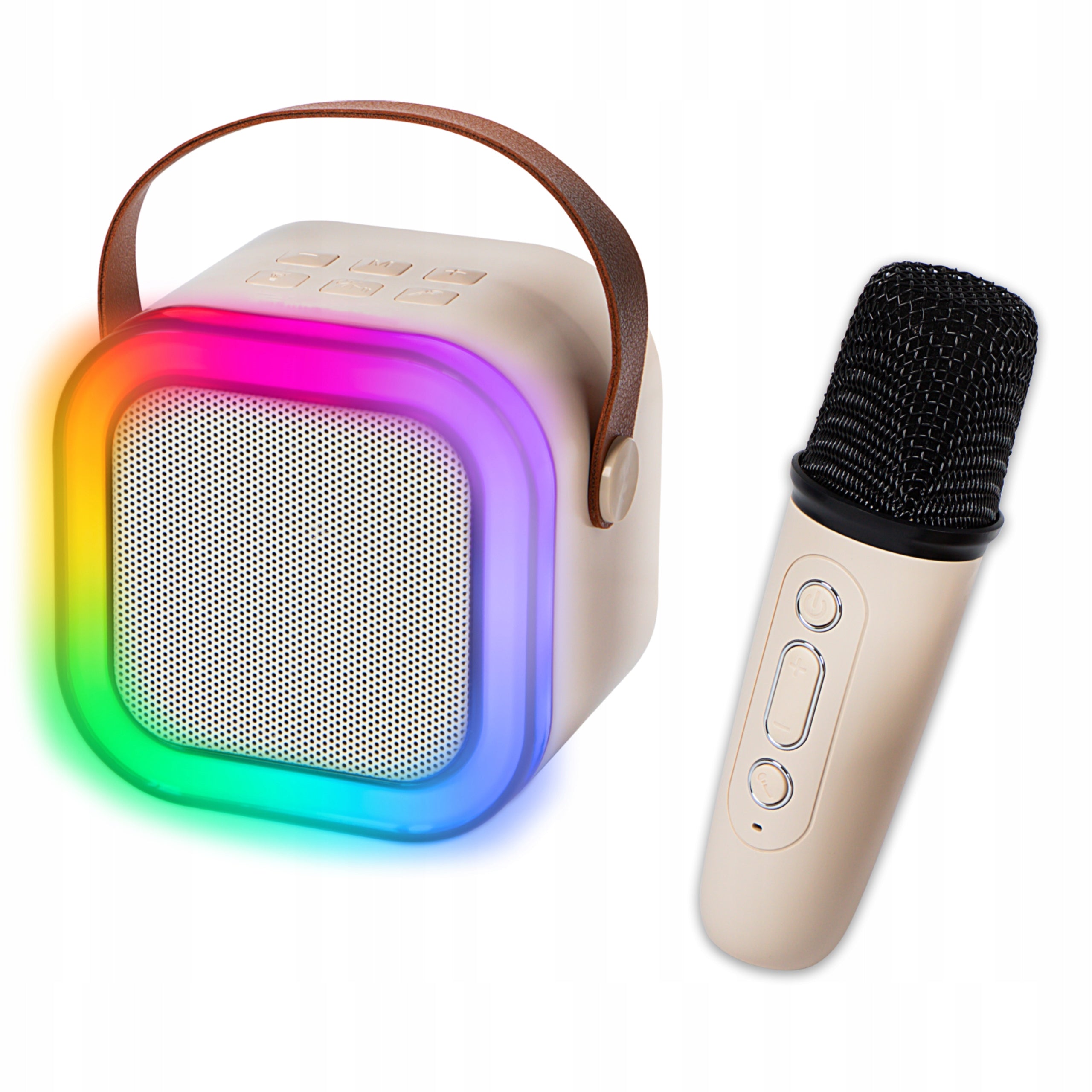 BLUETOOTH SPEAKER PORTABLE KARAOKE RGB MICROPHONE MINI JACK USB SD Brand no brand