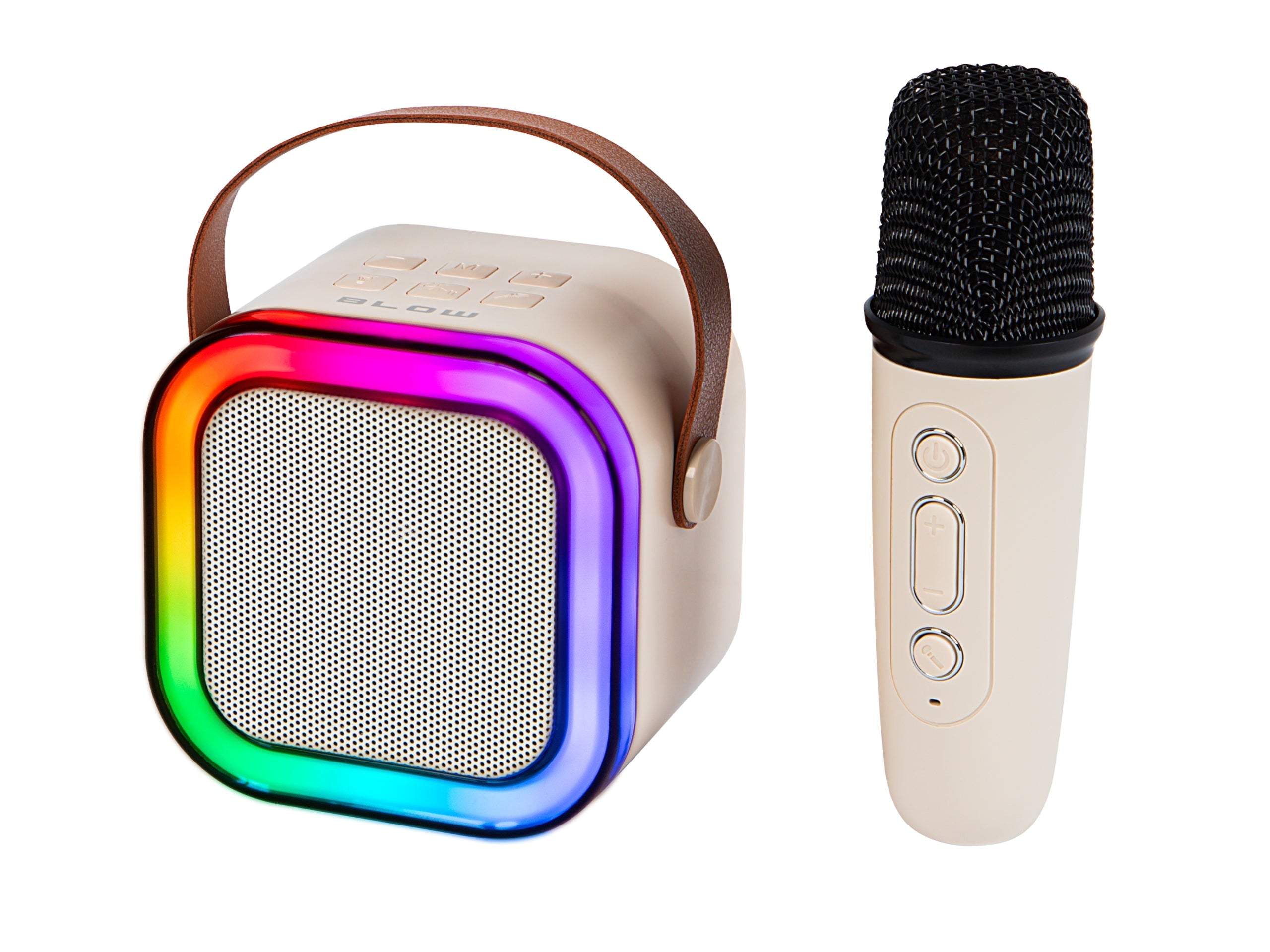 BLUETOOTH SPEAKER PORTABLE KARAOKE RGB MICROPHONE MINI JACK USB SD Packaging status original