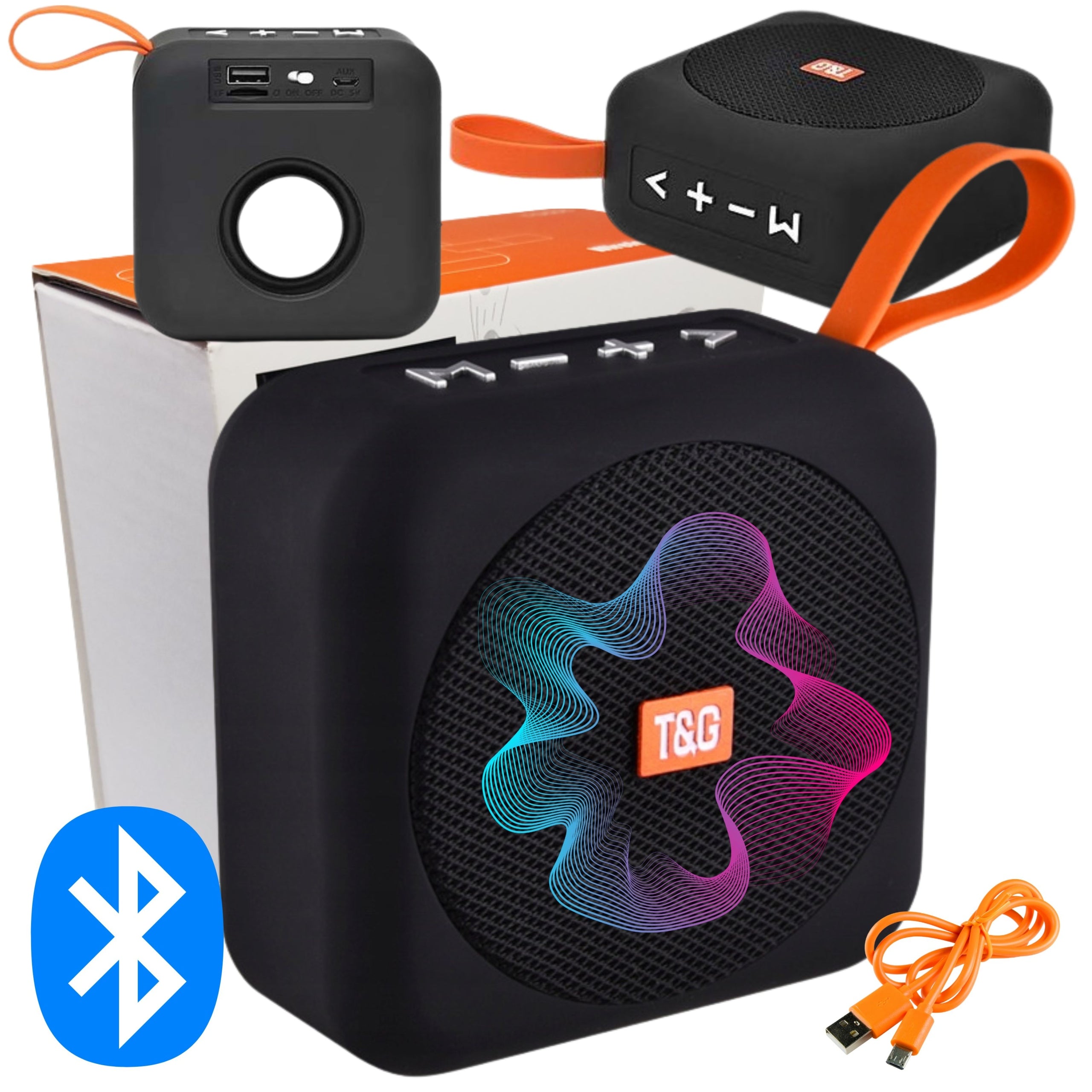 BLUETOOTH SPEAKER PORTABLE USB POCKET MINI BOOMBOX MICROPHONE BT AUX FM