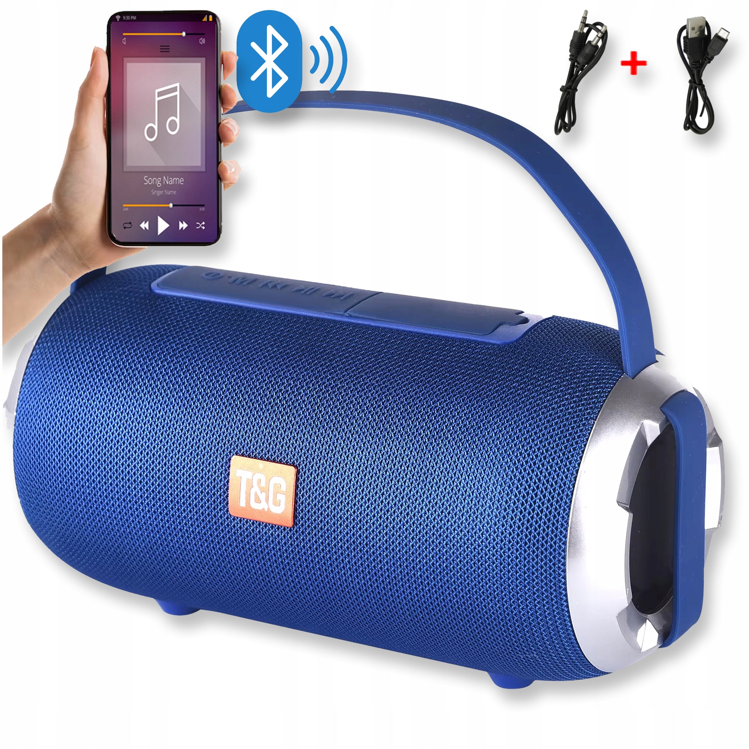 BLUETOOTH SPEAKER PORTABLE WIRELESS AUDIO USB FM MOBILE RADIO AUX SD