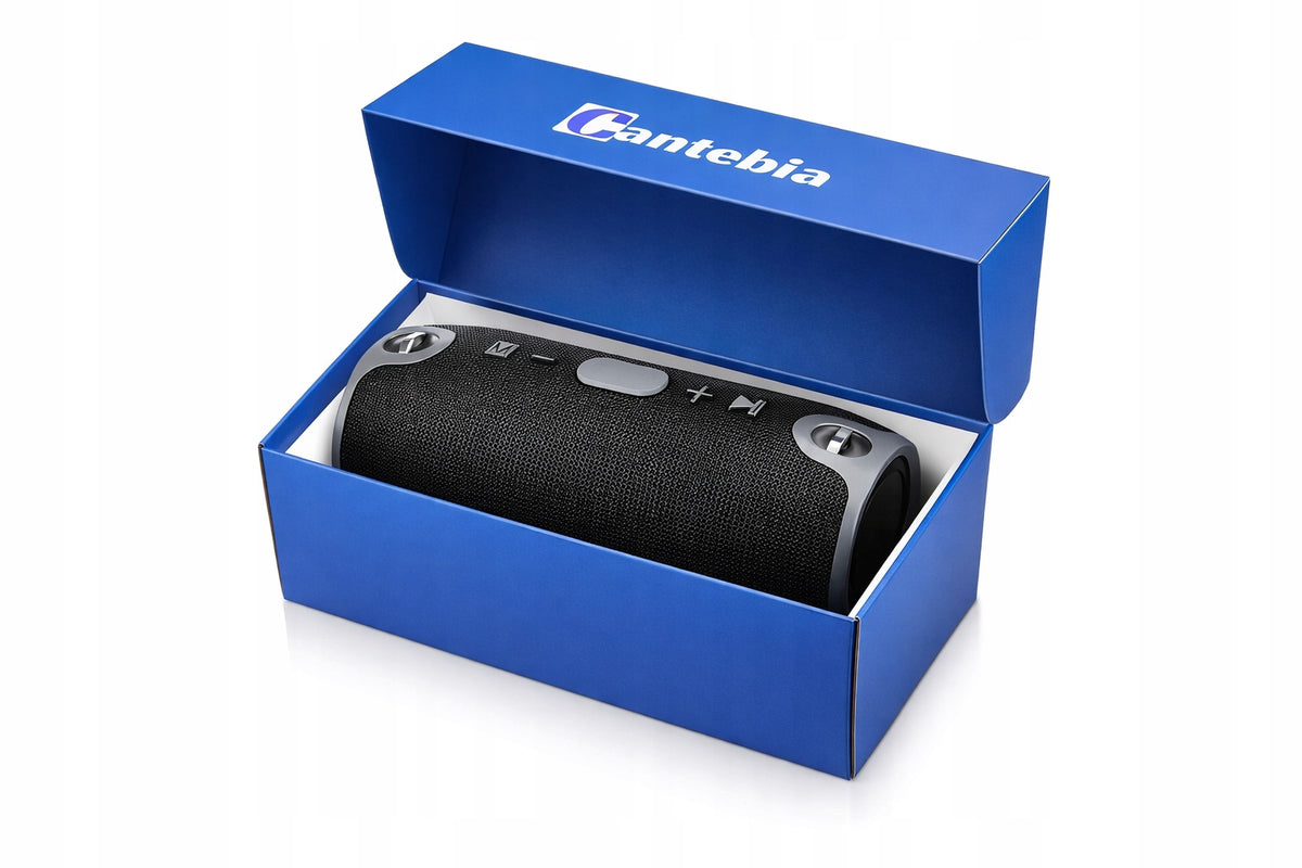 BLUETOOTH SPEAKER PORTABLE WIRELESS BASS SD FM USB AUX BLACK RADIO