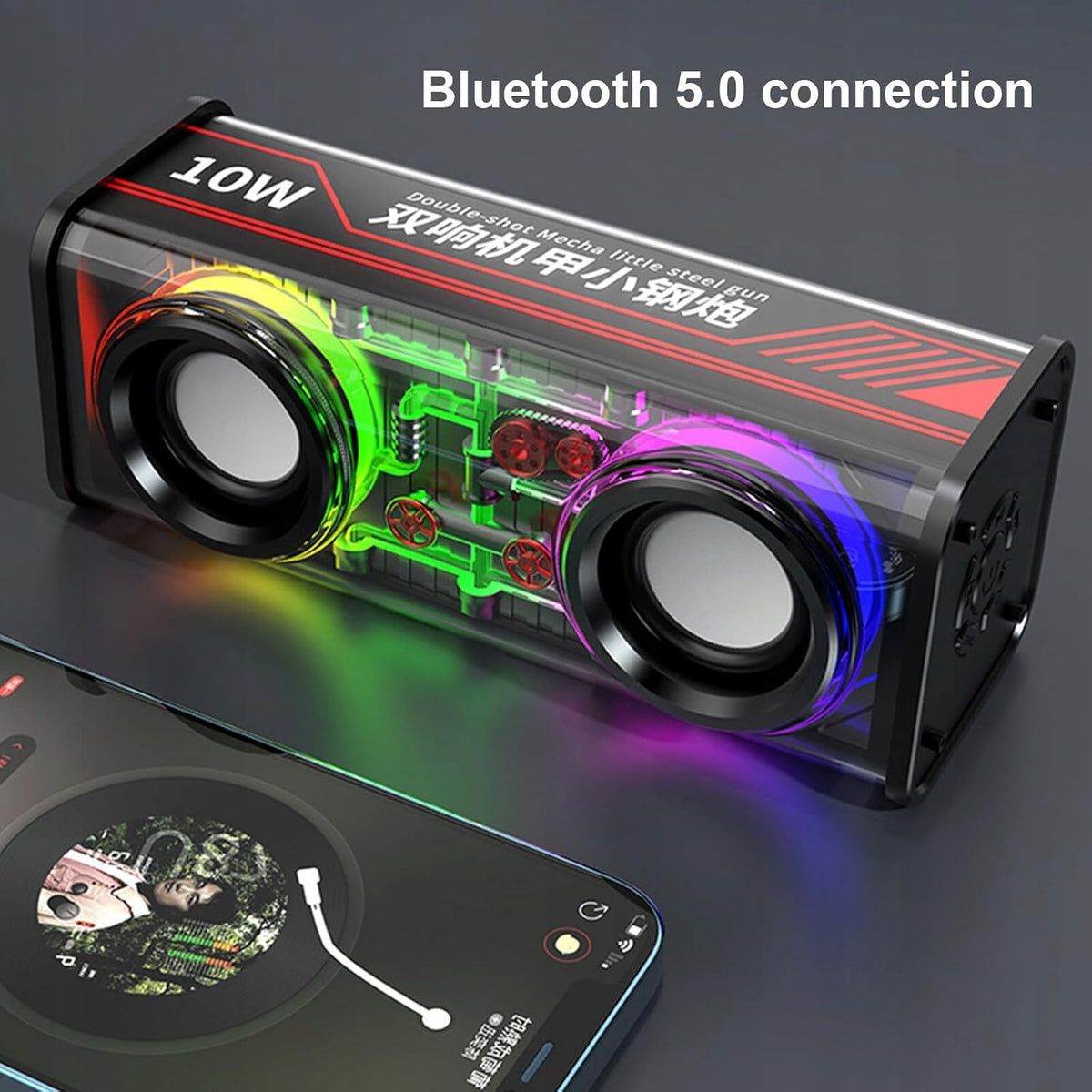 BLUETOOTH SPEAKER PORTABLE WIRELESS F4U1 Audio TWS SUBOFFER RGB Manufacturer code GŁOŚNIK BEZPRZEWODOWY Bluetooth