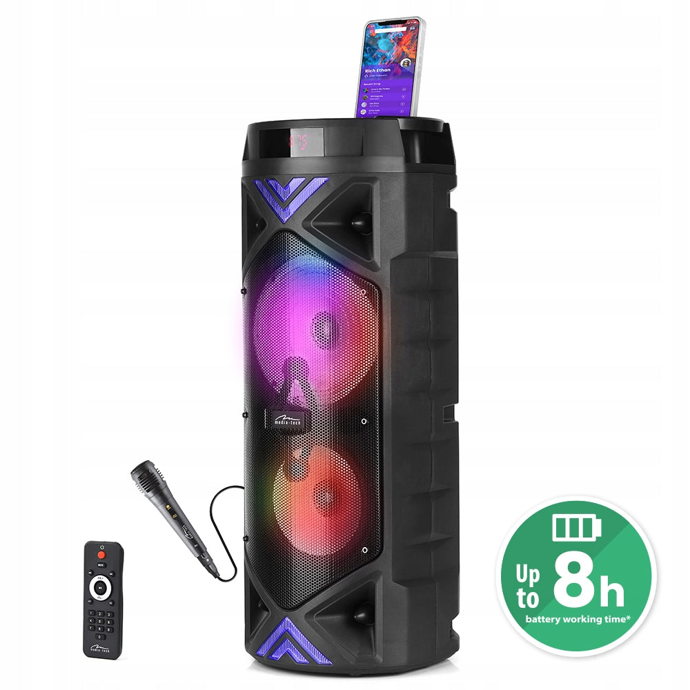 BLUETOOTH SPEAKER PORTABLE WIRELESS KARAOKE RADIO MEDIATECH KEG Packaging status original