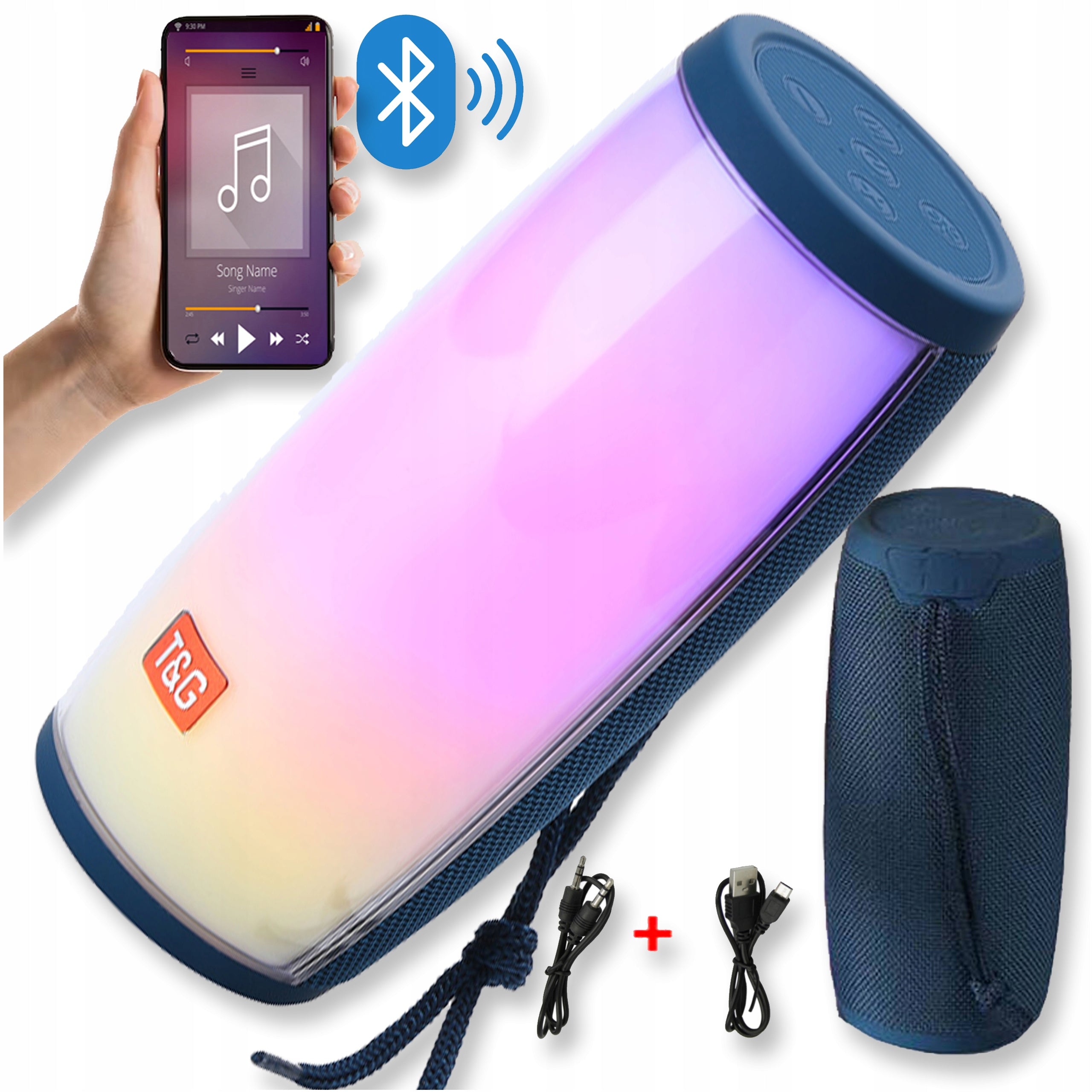 BLUETOOTH SPEAKER PORTABLE WIRELESS MOBILE RADIO FM USB SD TWS AUX