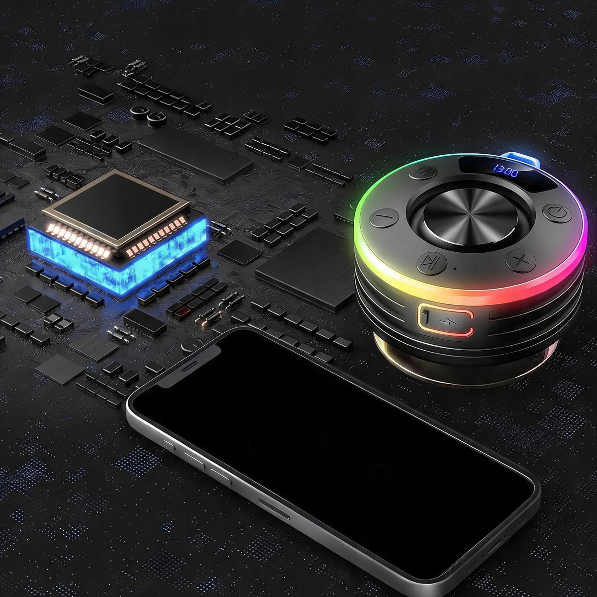 BLUETOOTH SPEAKER PORTABLE WIRELESS WATERPROOF IPX7 RGB Manufacturer code RGB