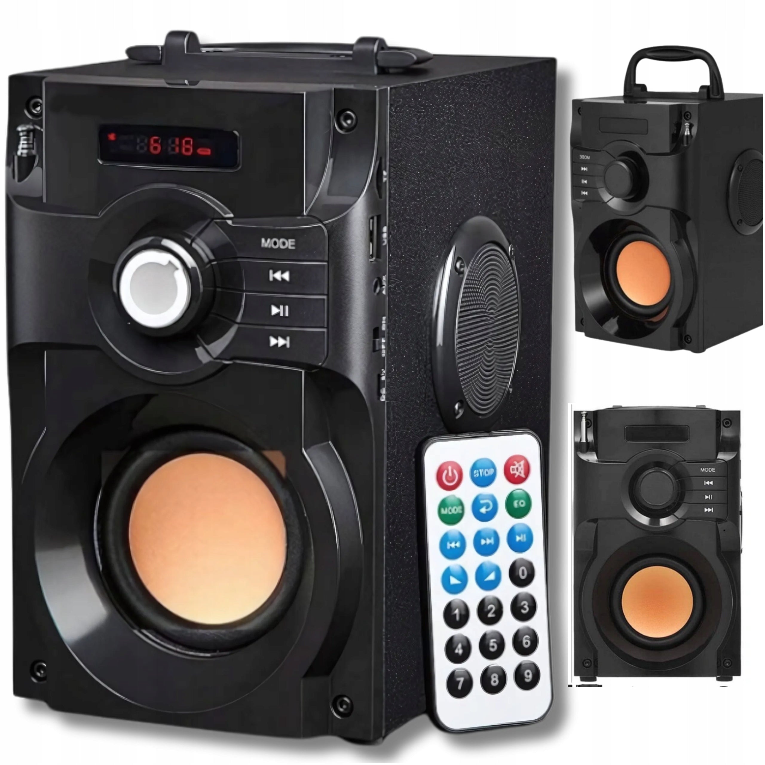 BLUETOOTH SPEAKER Portable FM RADIO WIRELESS USB AUX Tower A11 +PILOT