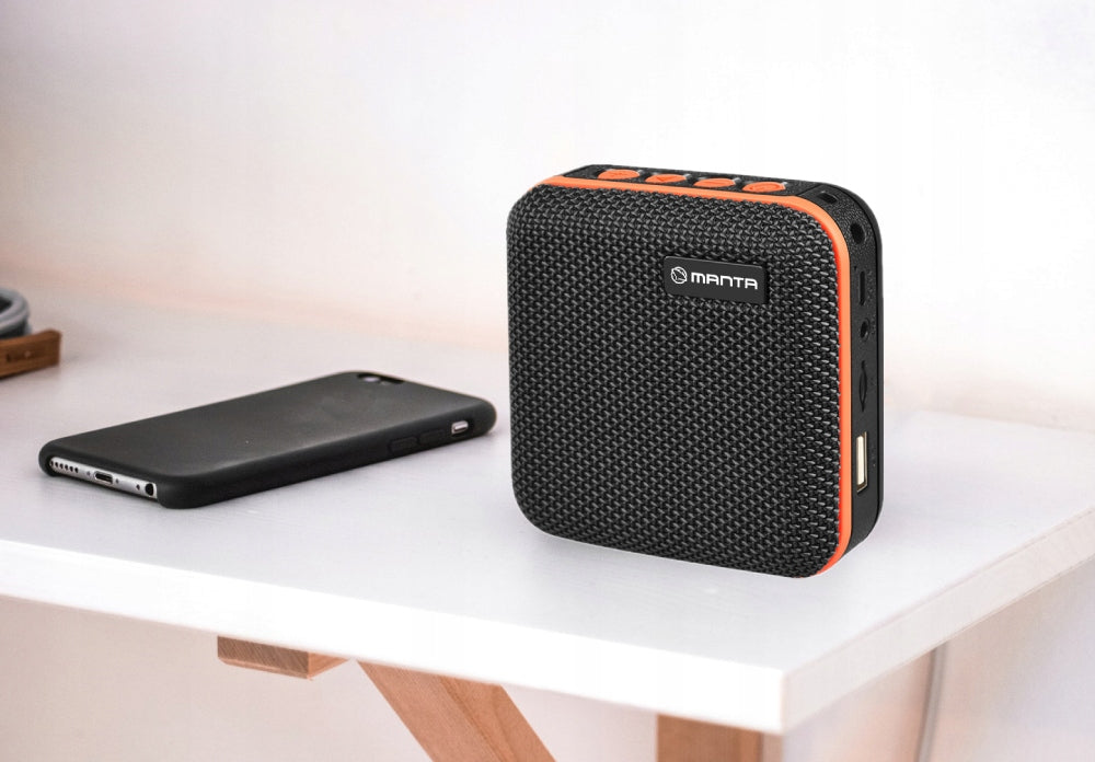 BLUETOOTH SPEAKER Portable Wireless with MANTA SPK01GO MP3 USB FM Radio Packaging status original