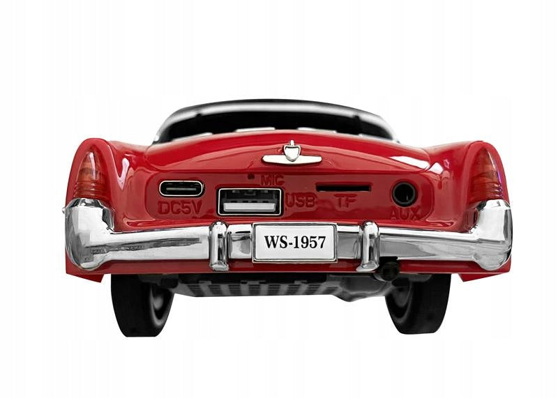 BLUETOOTH SPEAKER RADIO FM USB LED AUTO CAR RED Brand no brand