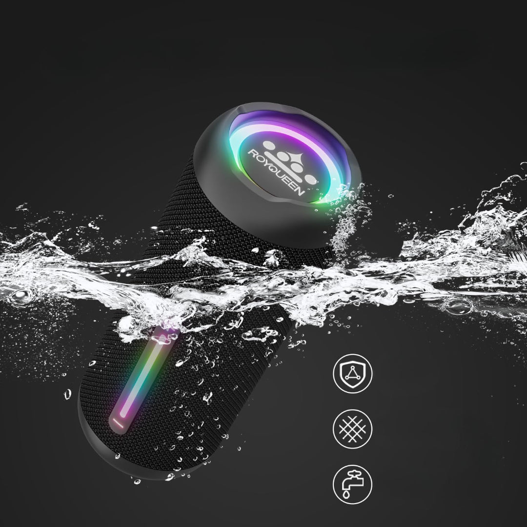 BLUETOOTH SPEAKER ROYQUEEN SIREN BLUETOOTH PORTABLE LED STRONG BASS STEREO Packaging status original