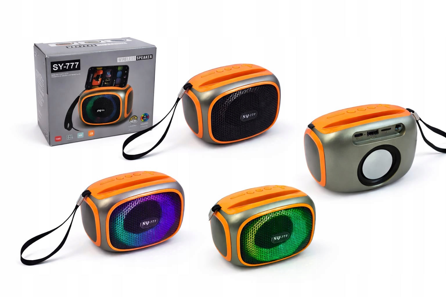 BLUETOOTH SPEAKER SY-777 RGB | STRONG BASS | LED | TWS