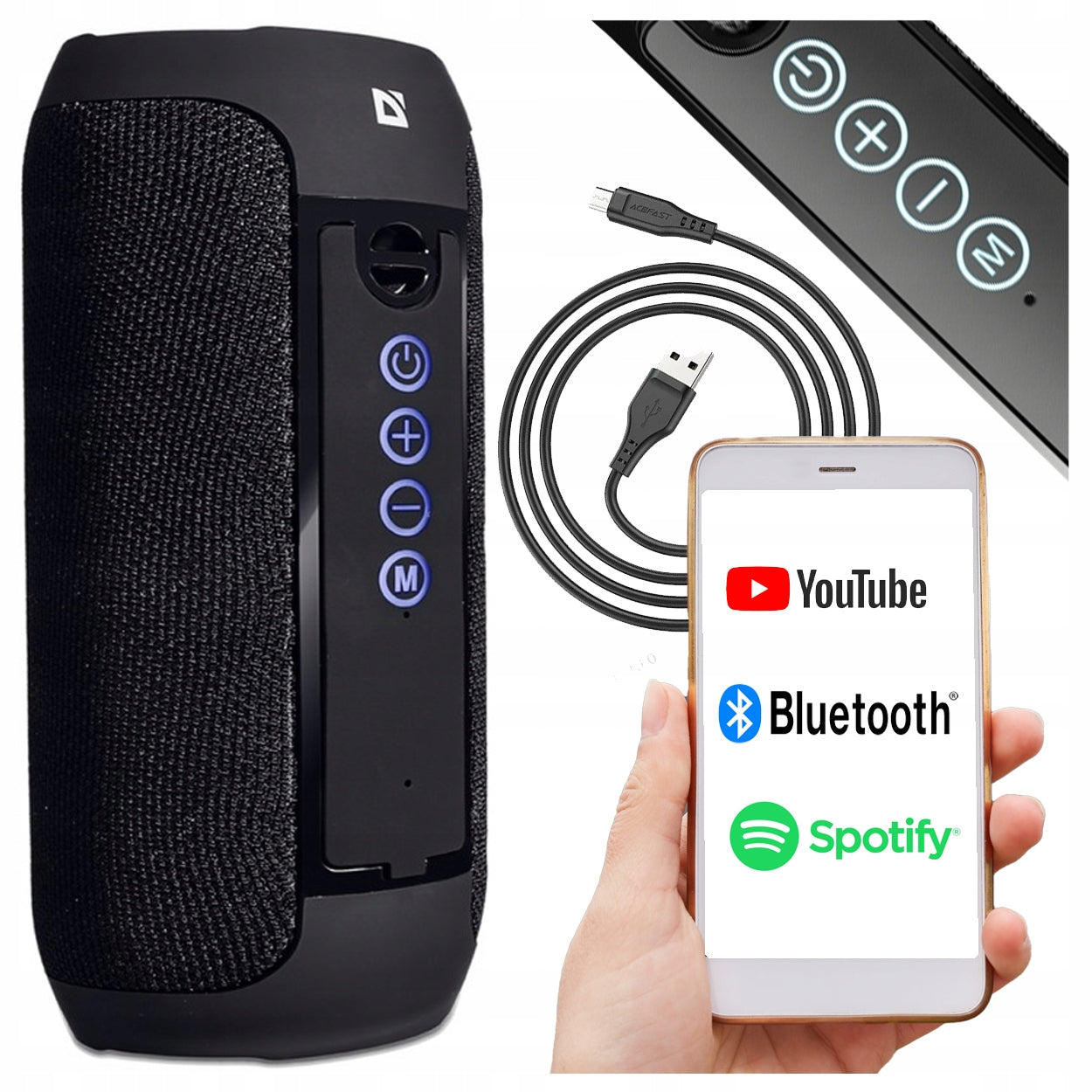BLUETOOTH SPEAKER USB SD AUX PORTABLE WIRELESS RADIO FM TOWER BOOMBOX EAN (GTIN) 4714033651424