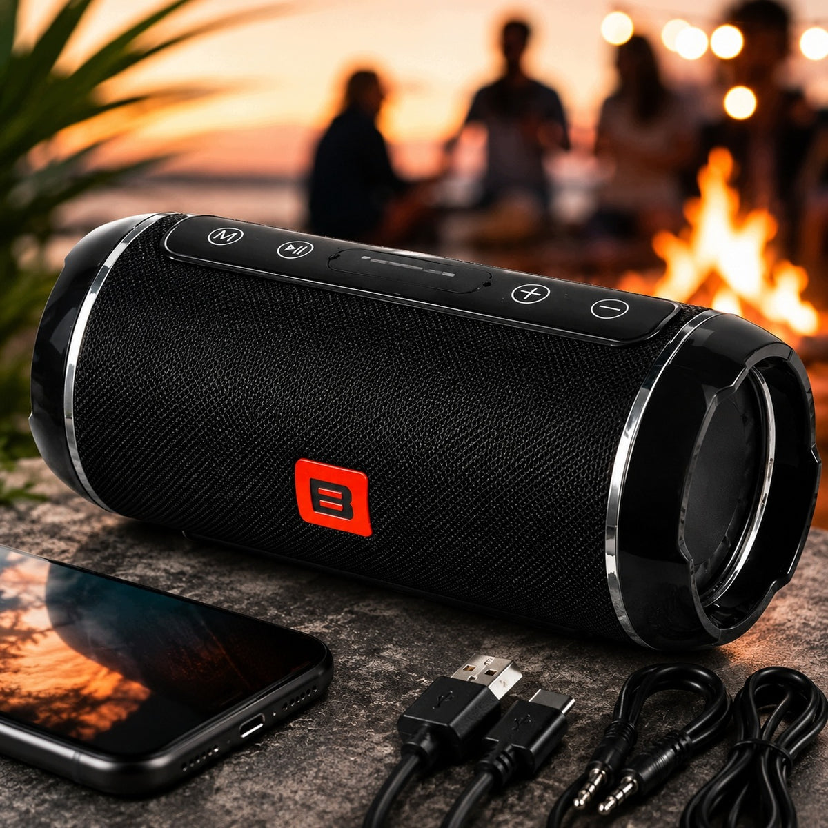 BLUETOOTH SPEAKER USB SD AUX RADIO FM PORTABLE BOOMBOX 20W BLOW BT460