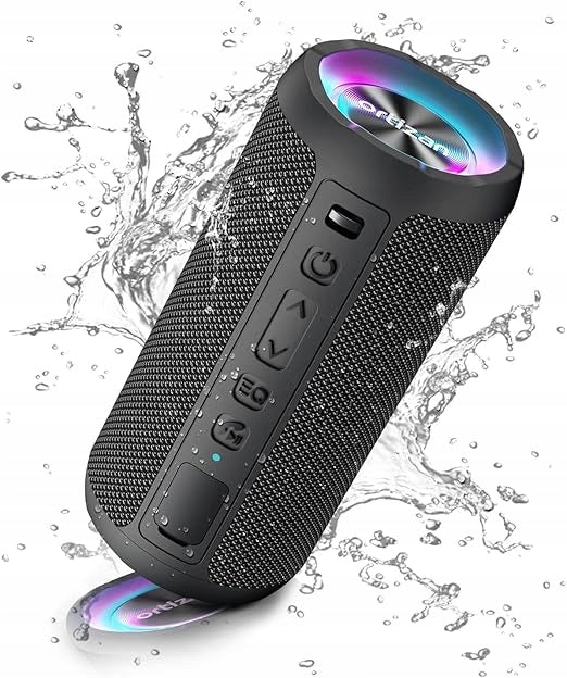 BLUETOOTH SPEAKER WATERPROOF RGB 24W LED IPX7 BASS ORTIZAN X10 PORTABLE Manufacturer code IPX7
