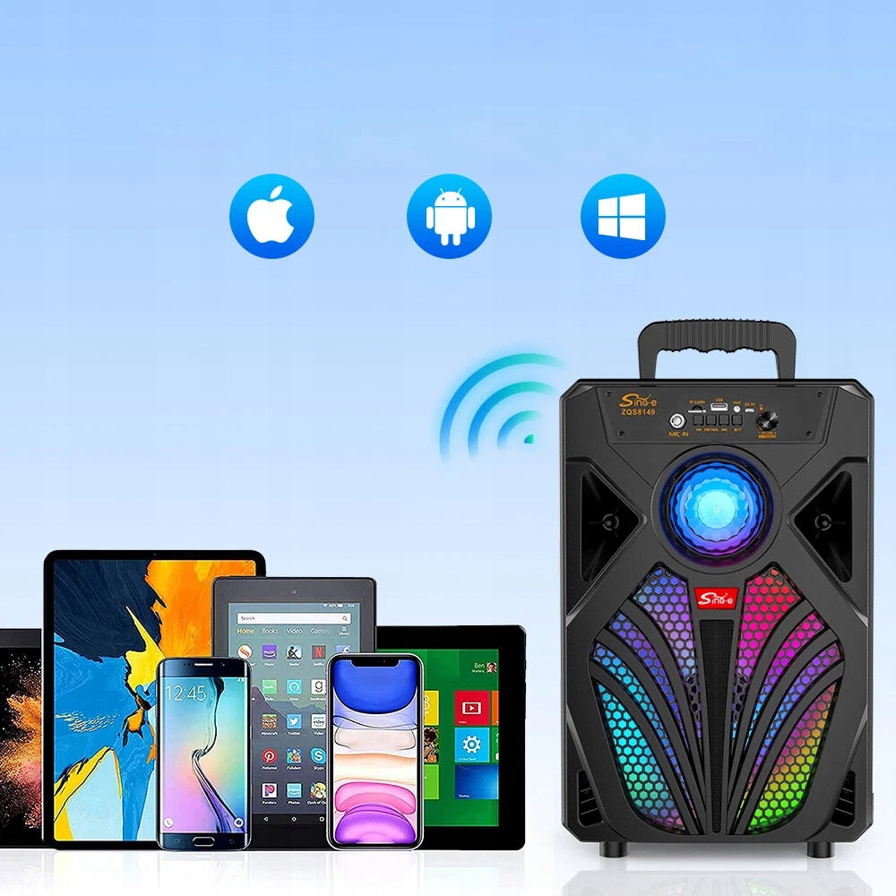 BLUETOOTH SPEAKER WIRELESS BOOMBOX LED USB SD FM Function TWS LED Model other