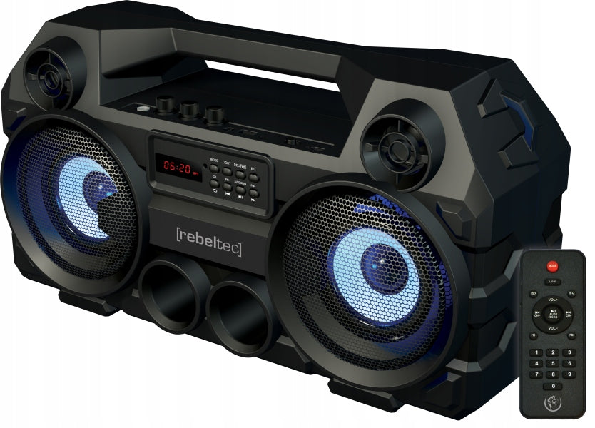 BLUETOOTH SPEAKER WIRELESS BOOMBOX USB SD FM Rebeltec SoundBox 465 Brand Rebeltec