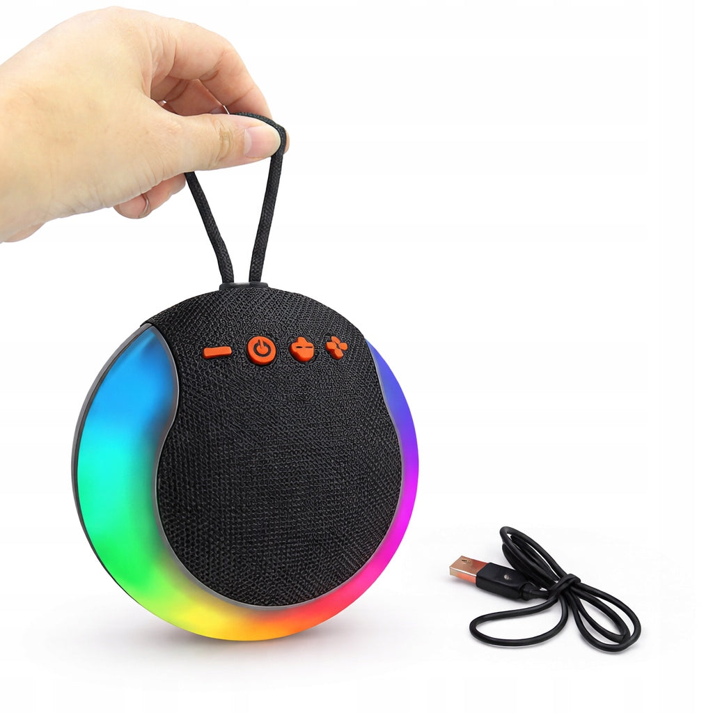 BLUETOOTH SPEAKER WIRELESS LED STRONG BASS USB AUX BT 5.0 BLACK MINI Manufacturer code KP-834