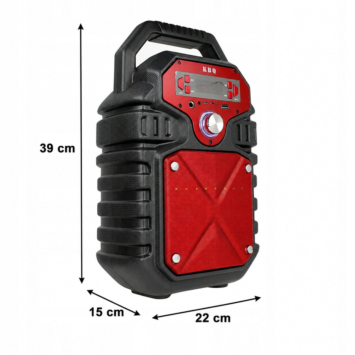 BLUETOOTH SPEAKER WIRELESS PORTABLE 20W AUX LED KARAOKE RADIO 2200mAh Brand Stator