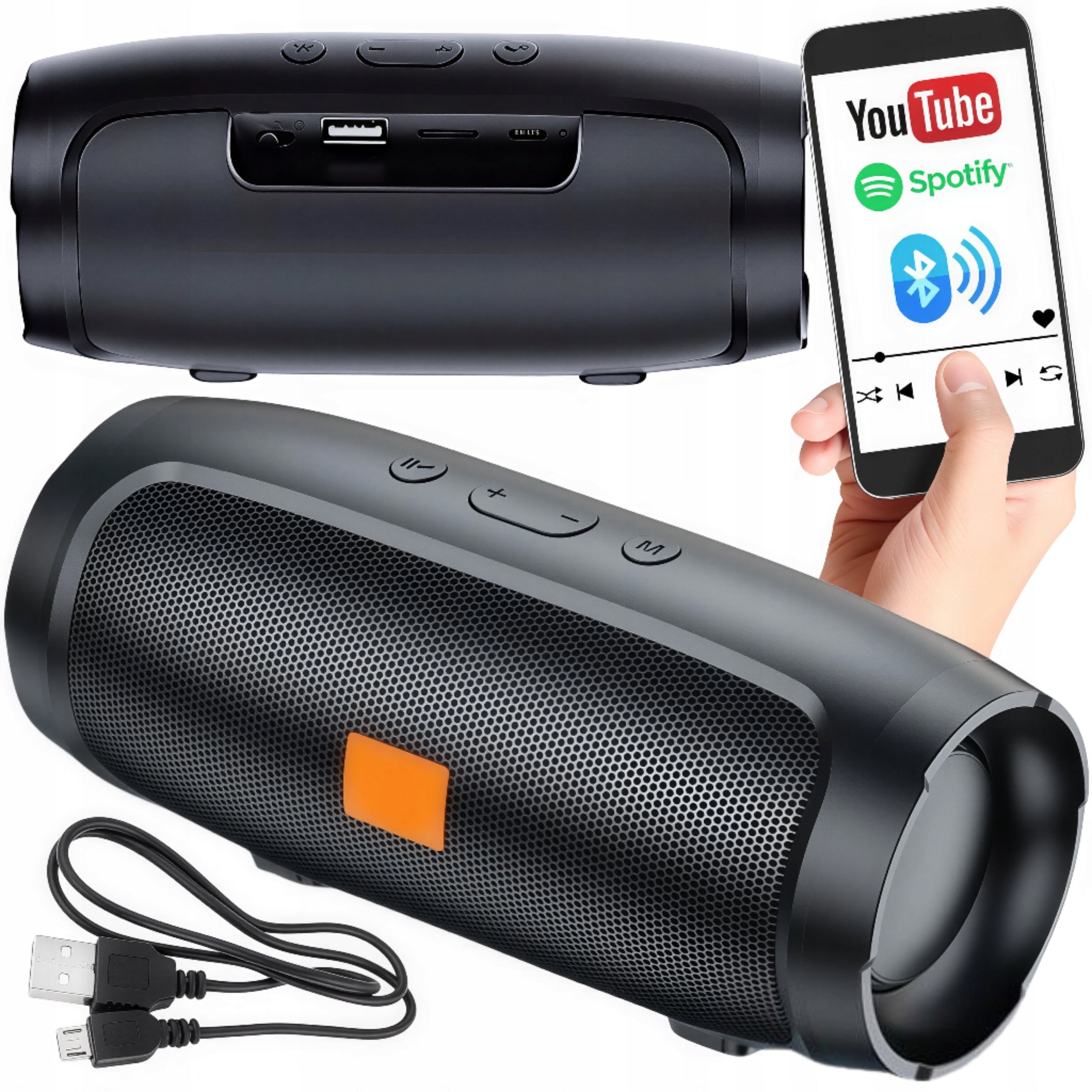 BLUETOOTH SPEAKER WIRELESS PORTABLE MOBILE BASS RADIO WITH FM RADIO