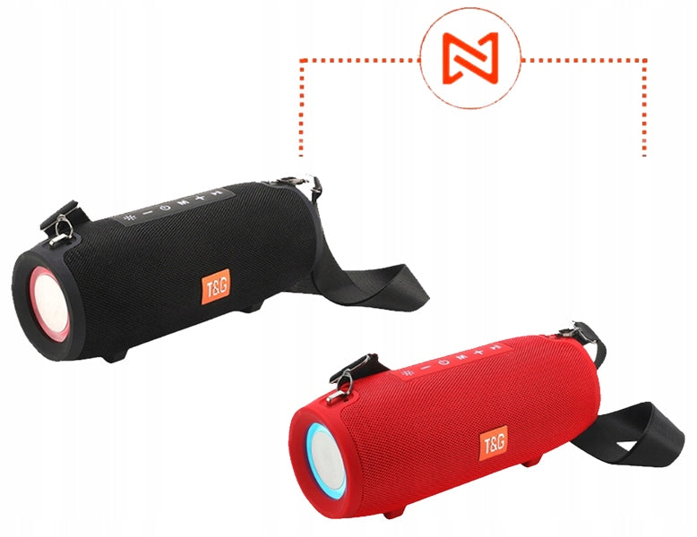 BLUETOOTH SPEAKER WIRELESS PORTABLE MOBILE FM BOOMBOX BT USB RADIO Manufacturer code T&G TG322 RGB ODTWARZACZ AUDIO IPX5 DUŻY 20W