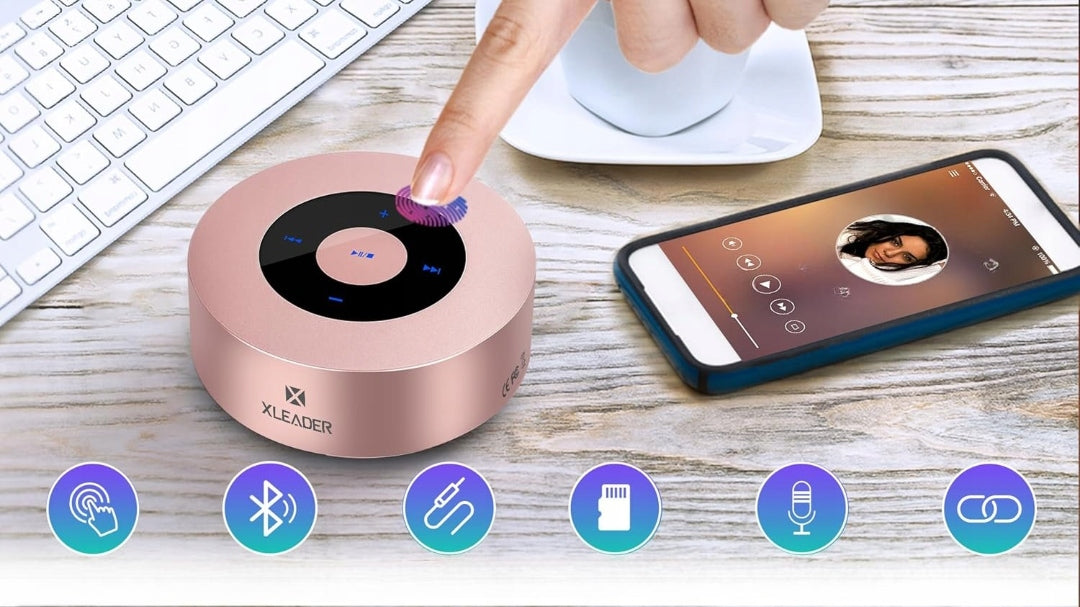 BLUETOOTH SPEAKER XLEADER SOUNDANGEL STRONG PORTABLE ROSE GOLD Packaging status original