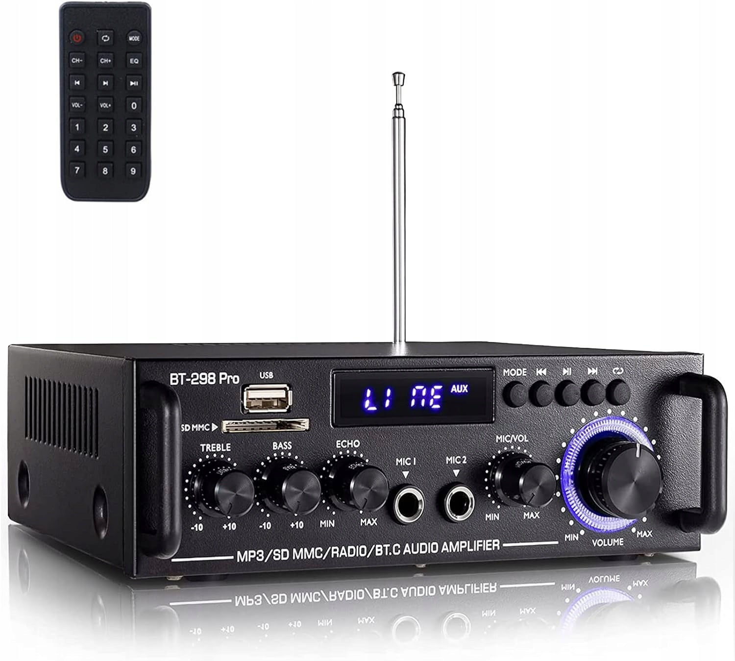 BLUETOOTH STEREO AMPLIFIER FOR SPEAKER SPEAKERS REMOTE CONTROL