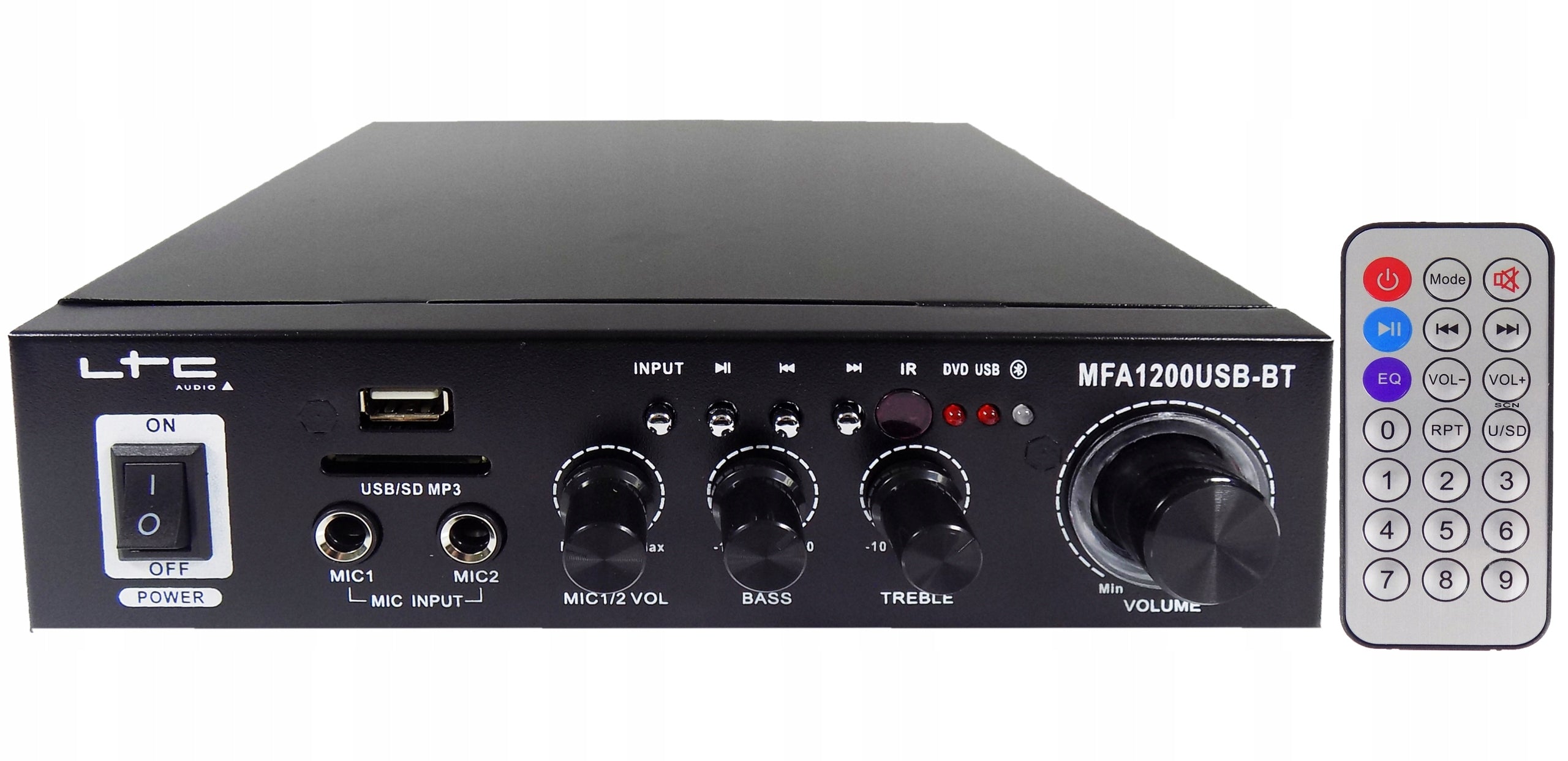 BLUETOOTH STEREO AMPLIFIER FOR USB SD AUX SPEAKER SPEAKERS Brand LTC-Audio