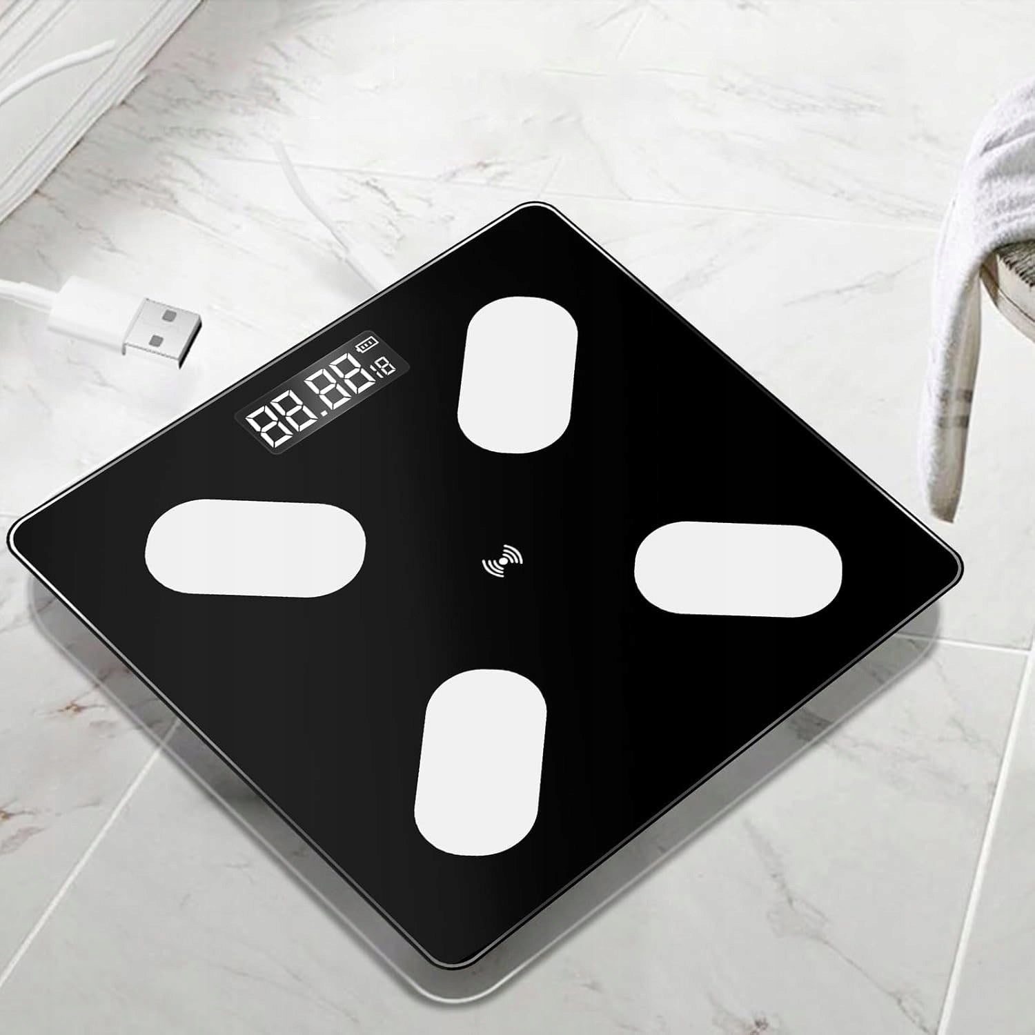 BLUETOOTH WEIGHT HIGH PRECISION ANTI-SLIP MEASUREMENT BMI FAT Additional features Bluetooth non-slip base smartphone connection