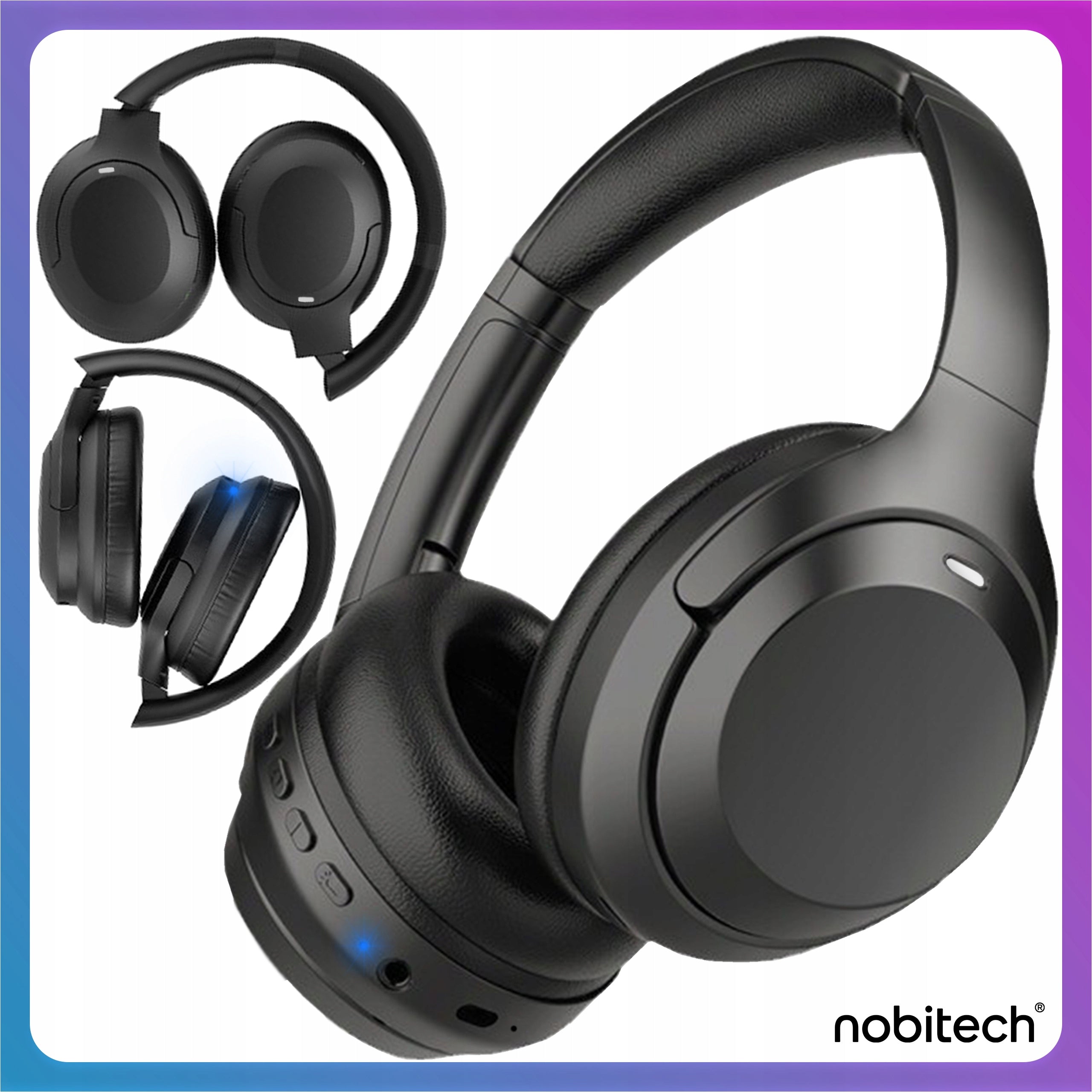 BLUETOOTH WIRELESS ON-EAR HEADPHONES WITH MICROPHONE ADJUSTABLE FOLDING Packaging status original