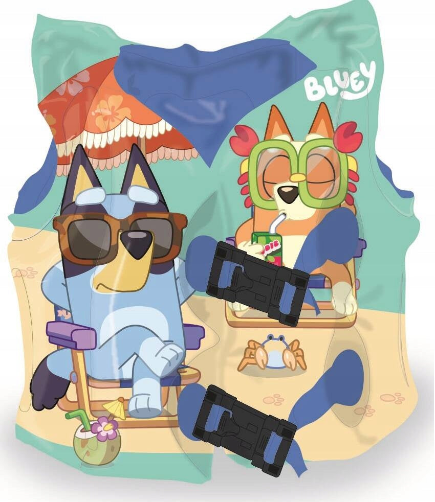BLUEY AND BINGO DOGS LIFE VEST CHILDREN LIFE JACKET FOR POOL