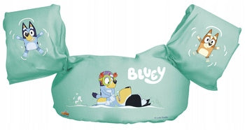 BLUEY SWIMMING VEST WITH SLEEVES SWIMMERS LIFE VEST SLEEVES 2IN1 CHILDREN