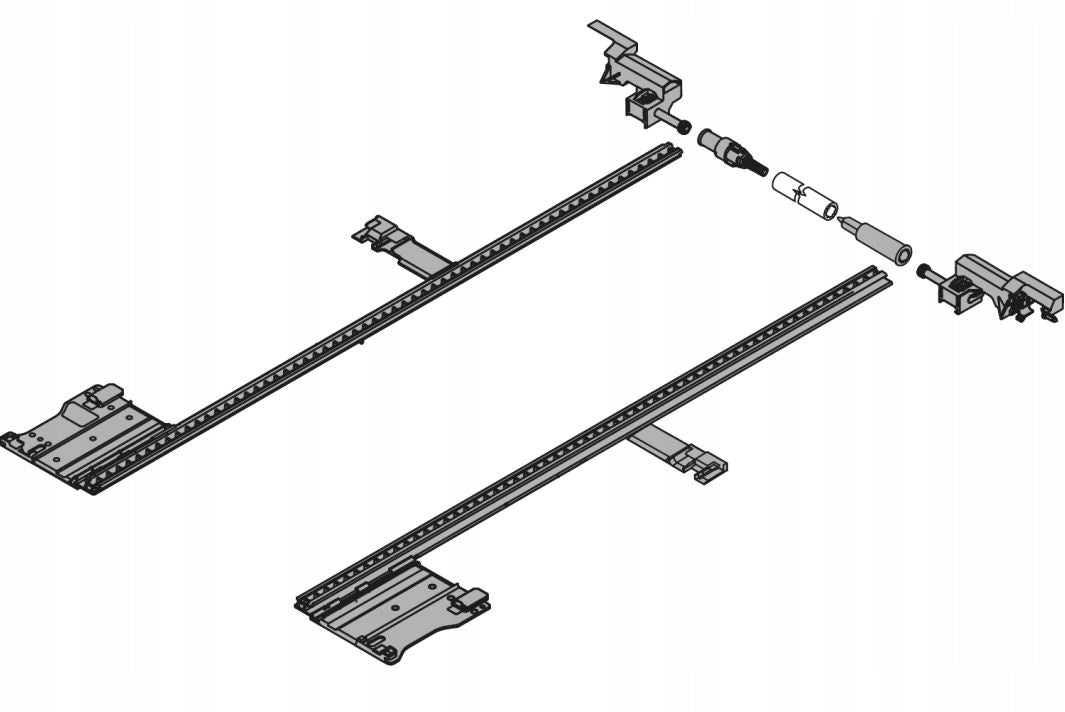 BLUM ZS7M400LU LEGRABOX lateral stabilization, for trimming, length