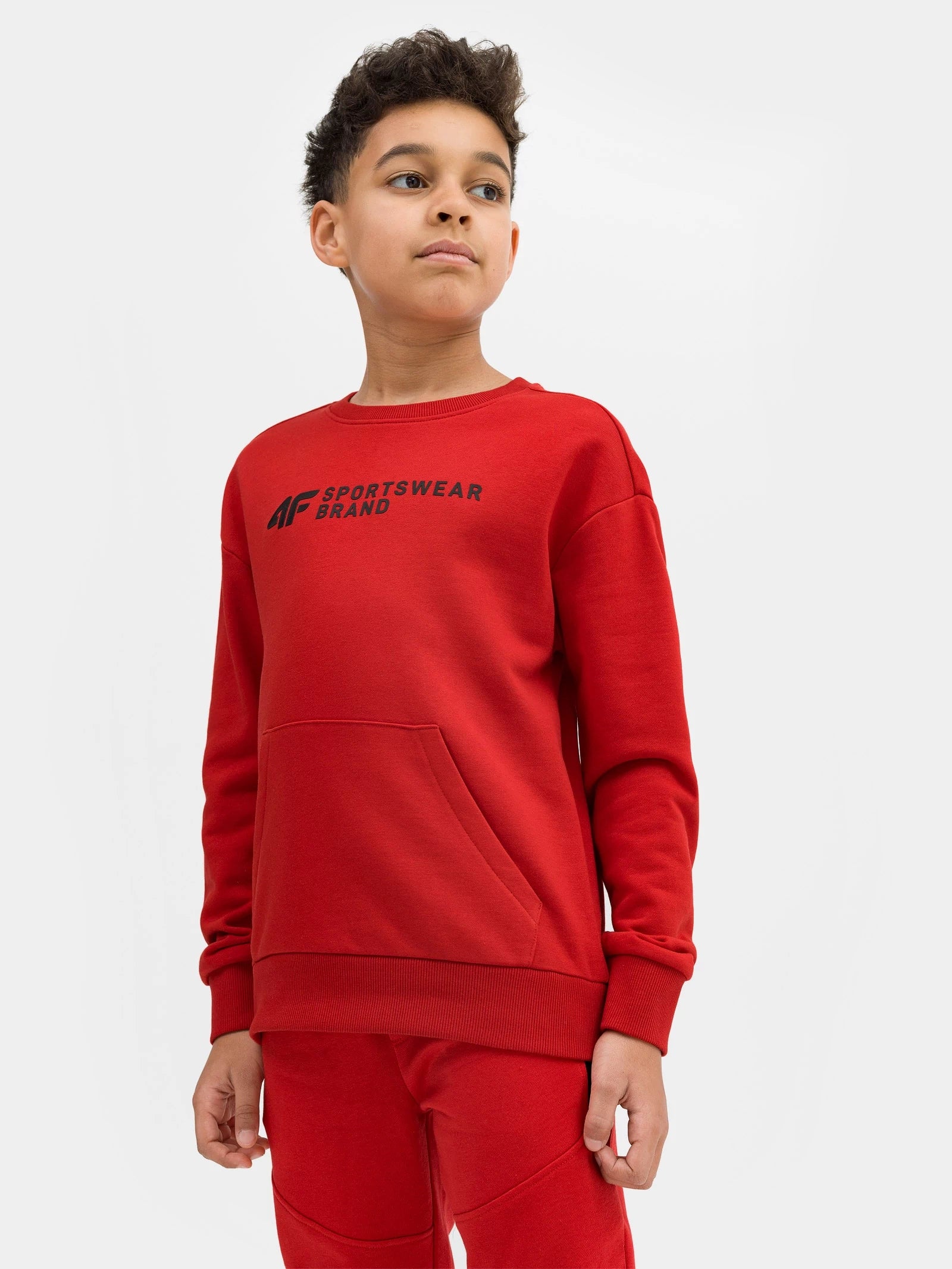 Pullover für Jungen 4F, rot 