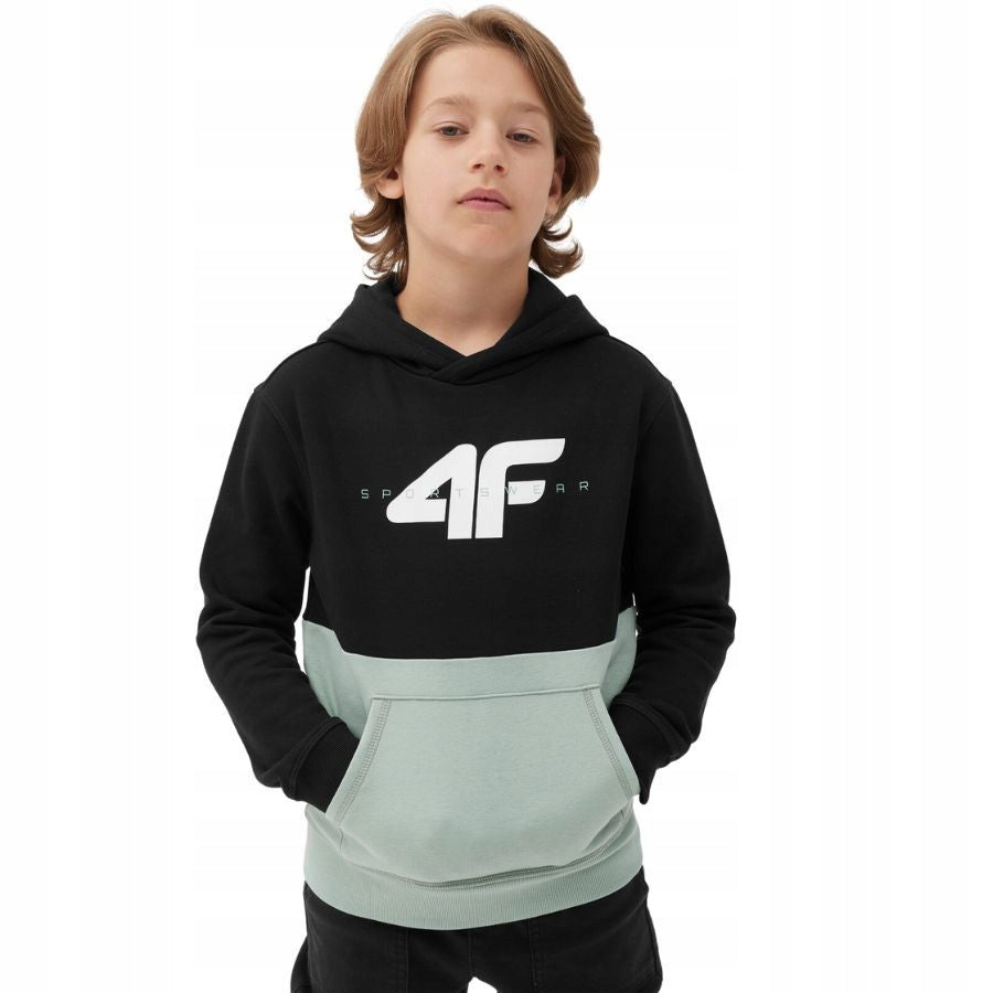 Pullover für Jungen 4F 4FJAW23TSWSM62847S, schwarz 