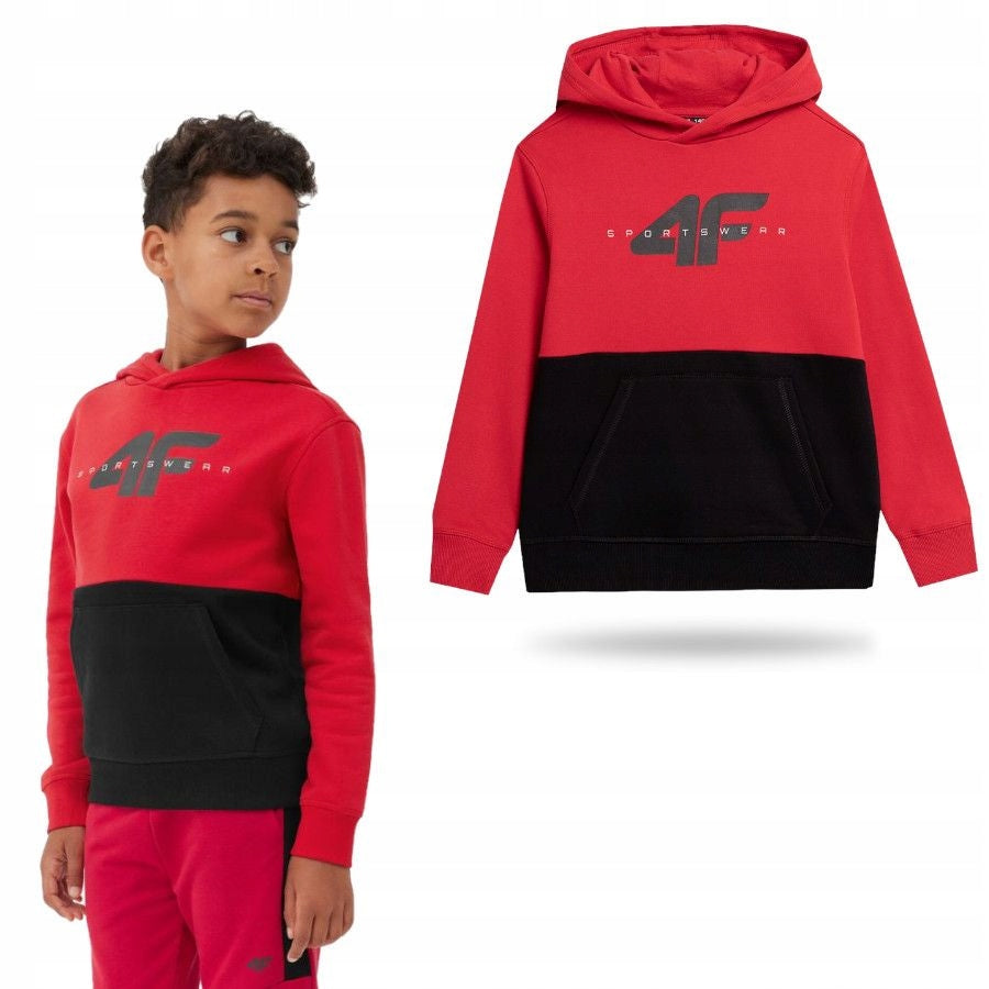 Pullover für Jungen 4F, rot 