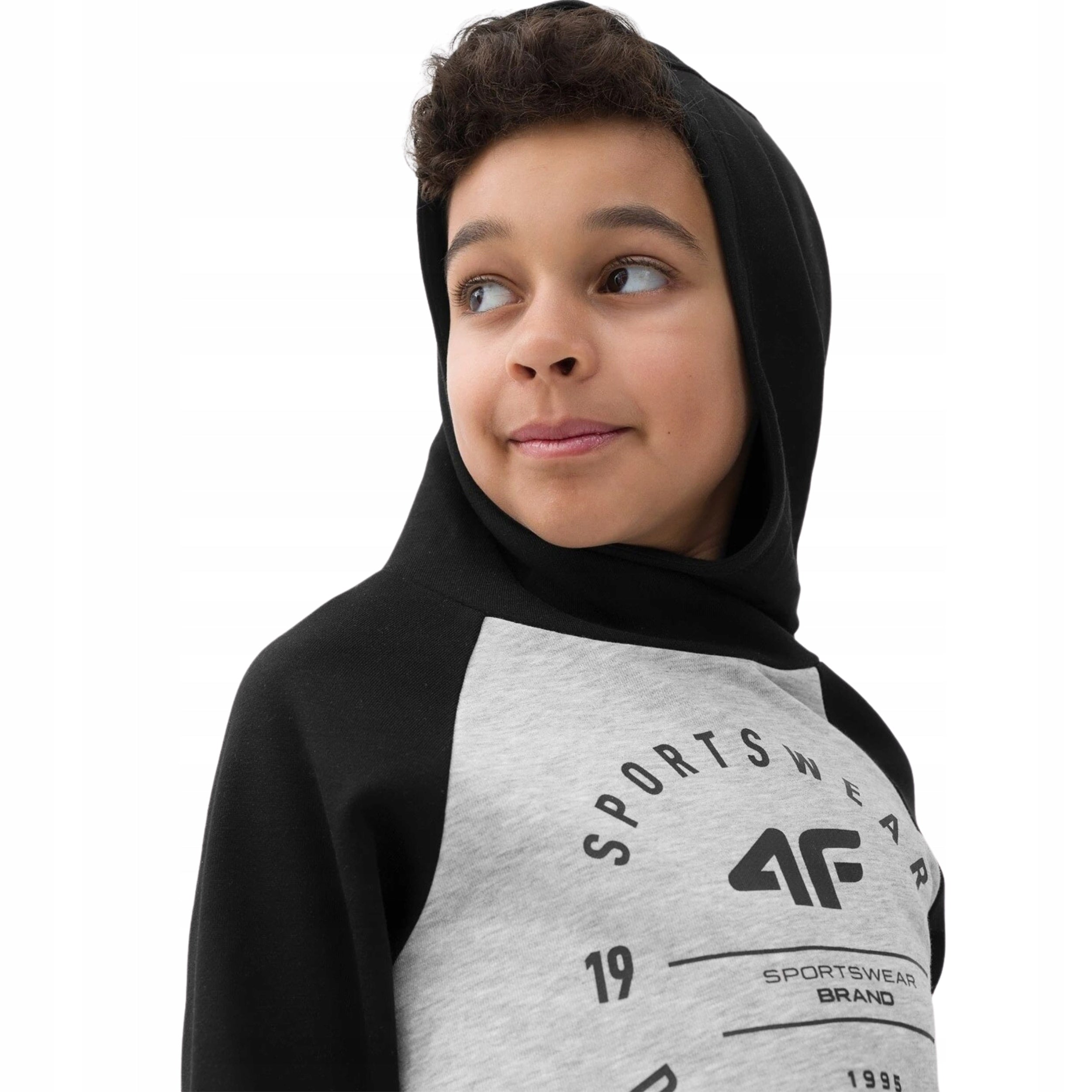 Pullover für Jungen 4F, grau 