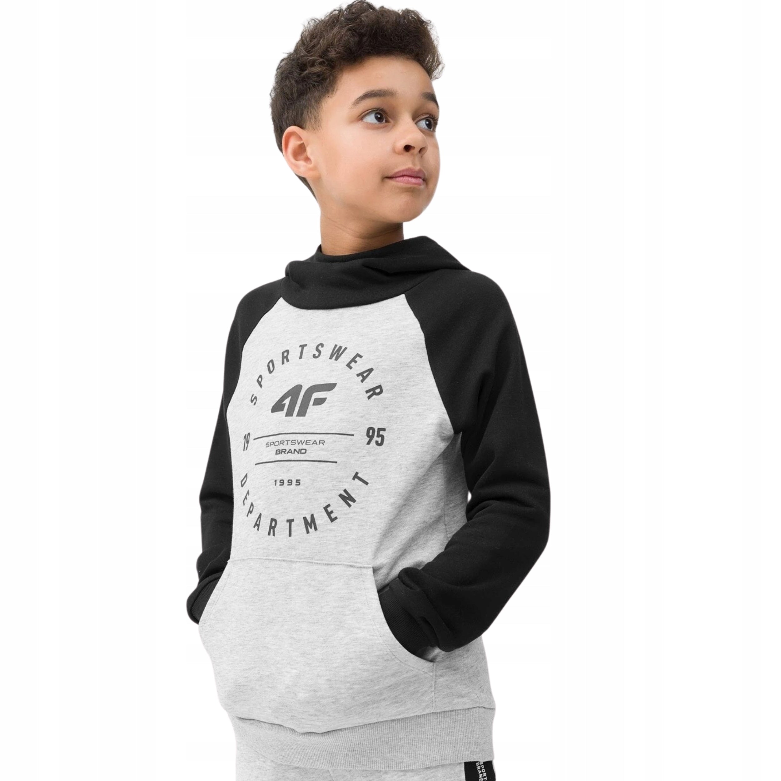 Pullover für Jungen 4F, grau 