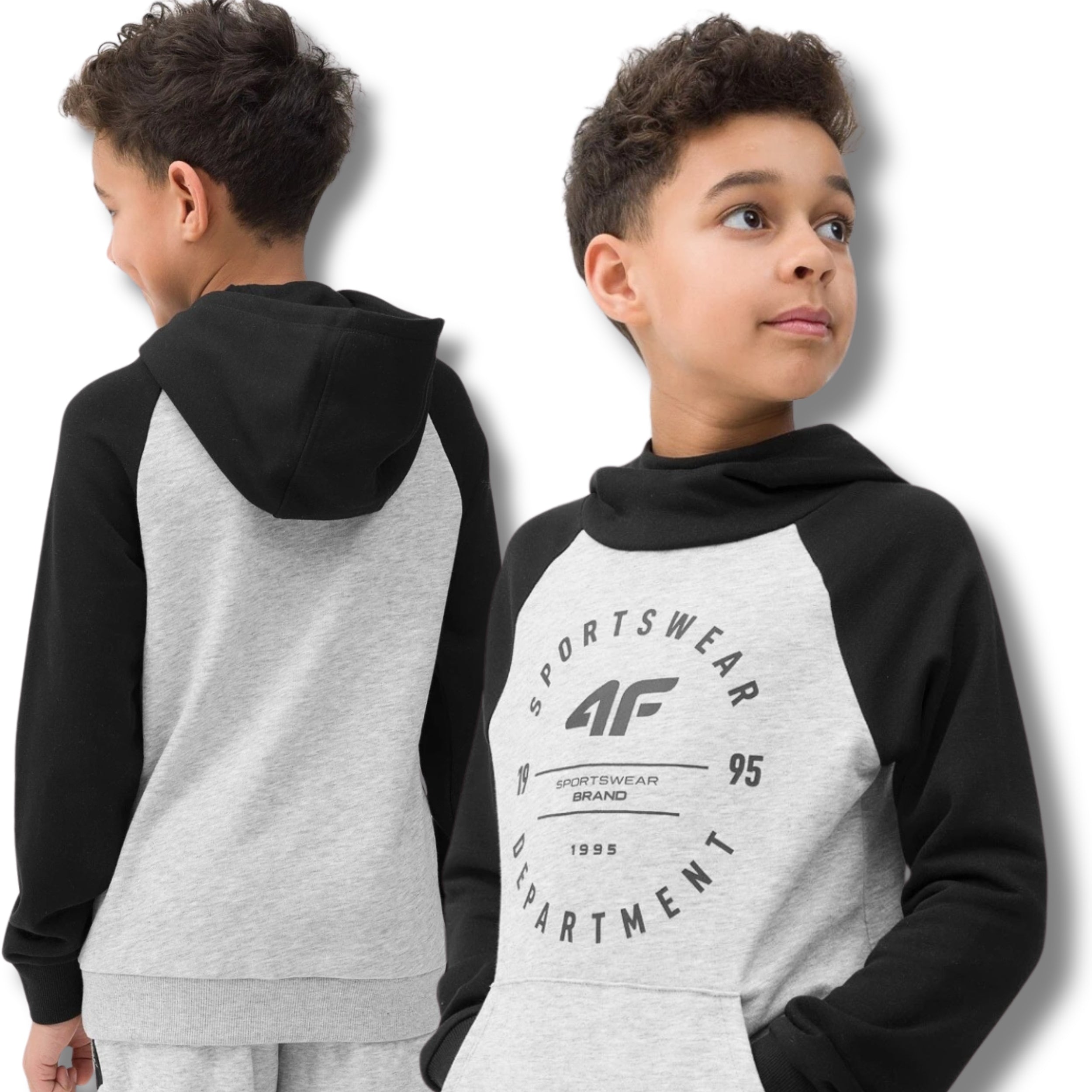 Pullover für Jungen 4F, grau 