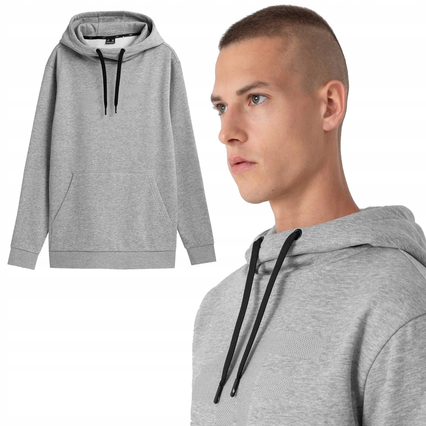 Pullover für Herren 4F M NOSH4 BLM352, grau 