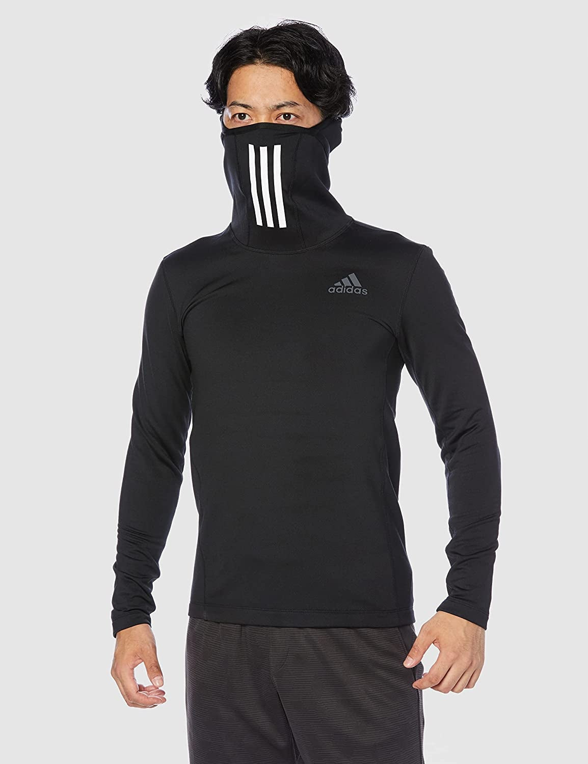 Pullover für Herren Adidas Cold.rdy Techfit Fitted, schwarz 