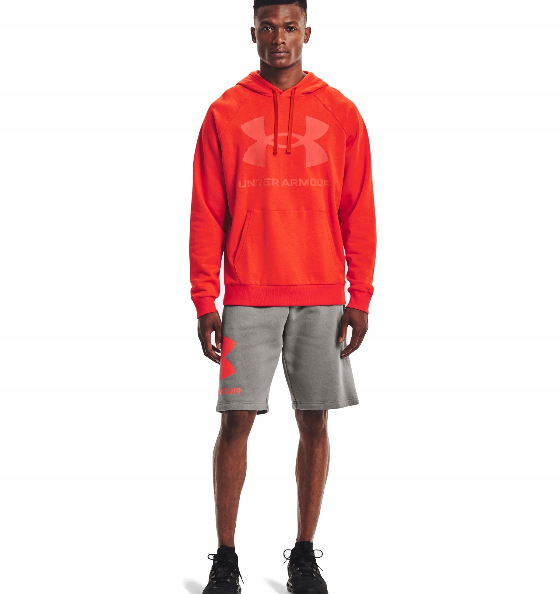 Pullover für Herren Under Armour Rival Fleece Big Logo, orange 