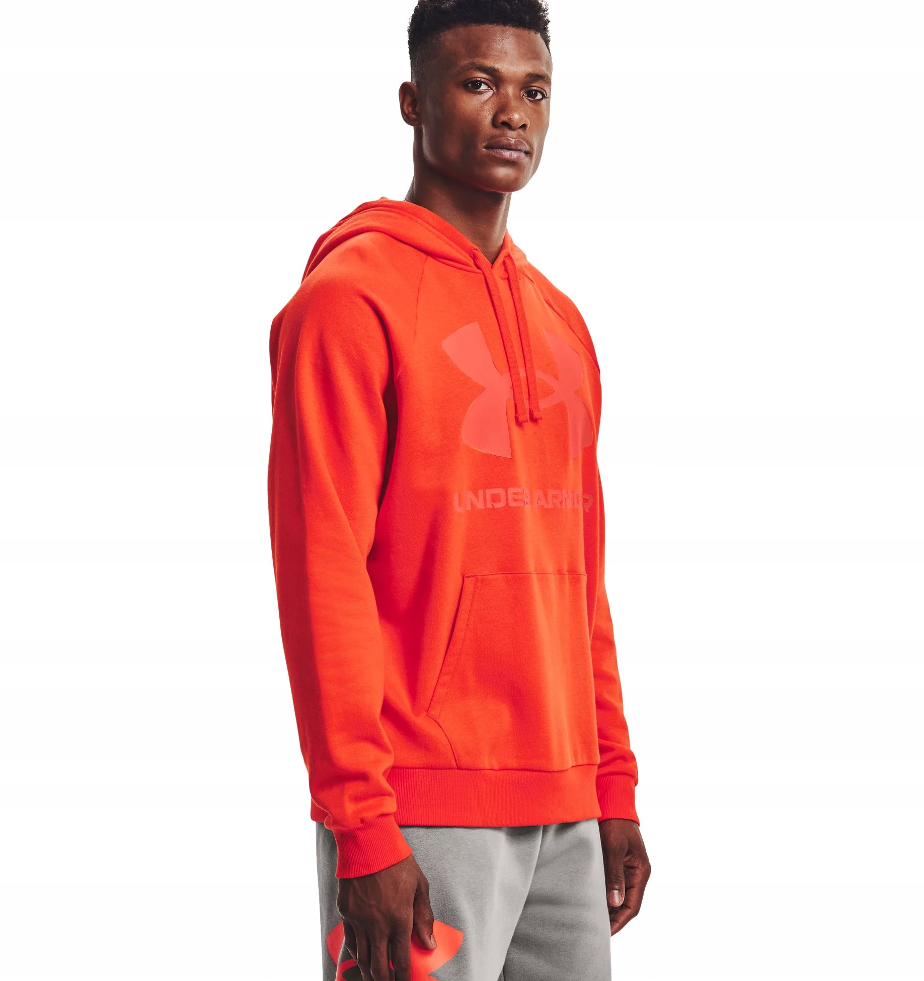 Pullover für Herren Under Armour Rival Fleece Big Logo, orange 